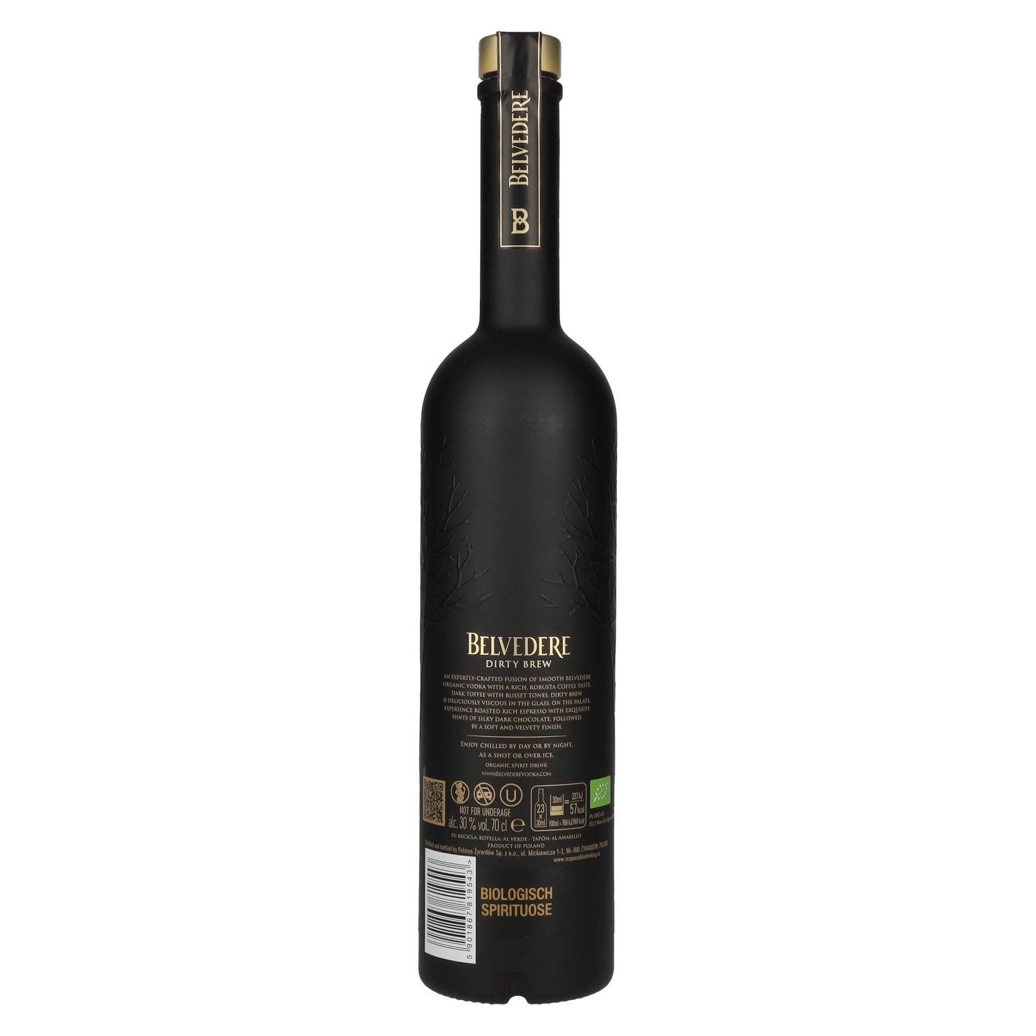 Belvedere Dirty Brew Biologische Wodka & Koffie 30% Vol. 0,7l