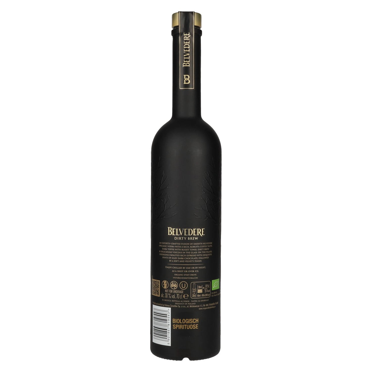 Belvedere Dirty Brew biologische wodka &amp; koffie 30% vol. 0,7 l