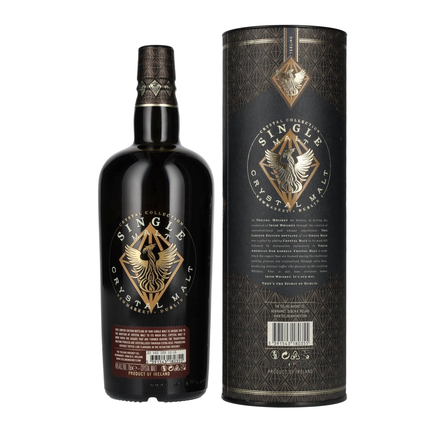 Teeling Whiskey SINGLE MALT CRYSTAL Ierse whiskey 46% Vol. 0,7l in geschenkverpakking