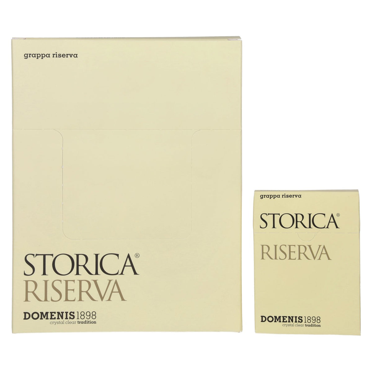 Domenis 1898 STORICA RISERVA Grappa 50% vol. 10 x 10 x 0.005 l in a gift box