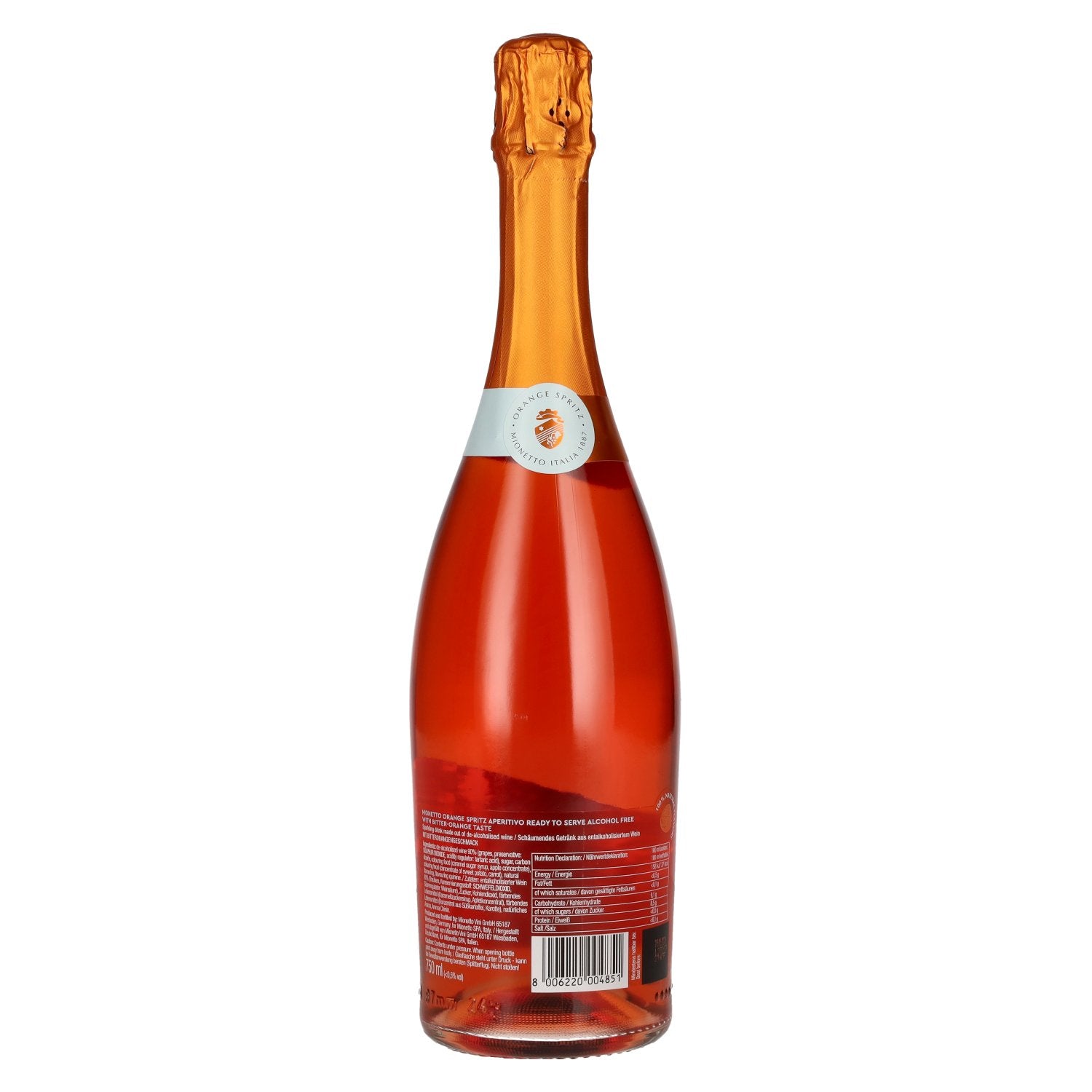 Mionetto Sinaasappel Spritz Aperitivo Alcoholvrij Kant-en-klaar 0,75l