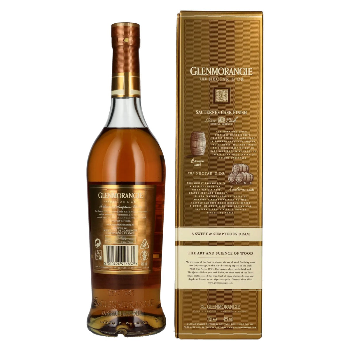 Glenmorangie THE NECTAR D'OR Highland Single Malt 46% vol. 0,7 l in geschenkverpakking