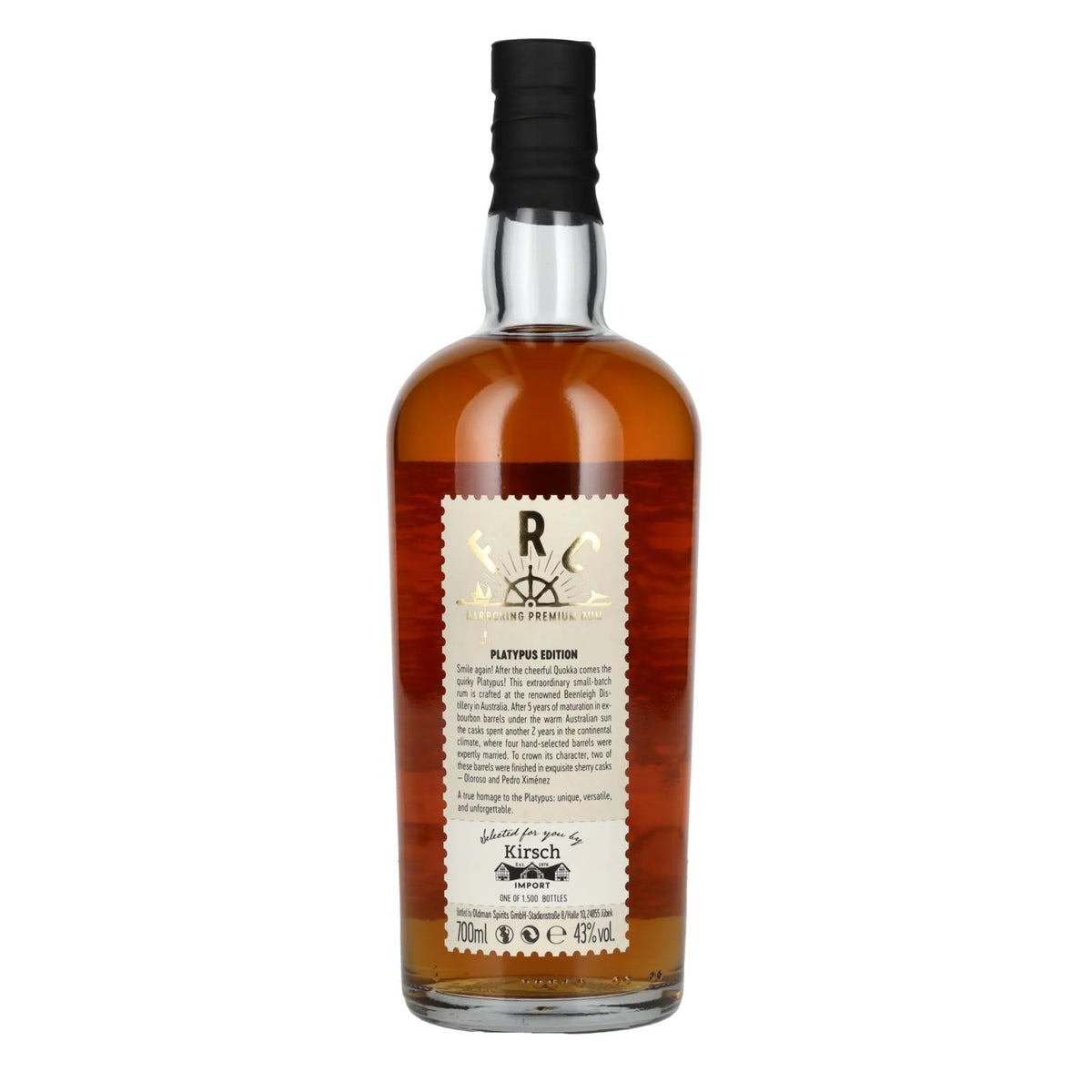 FRC 7 Years Old PLATYPUS EDITION Australian Rum 43% vol. 0.7l