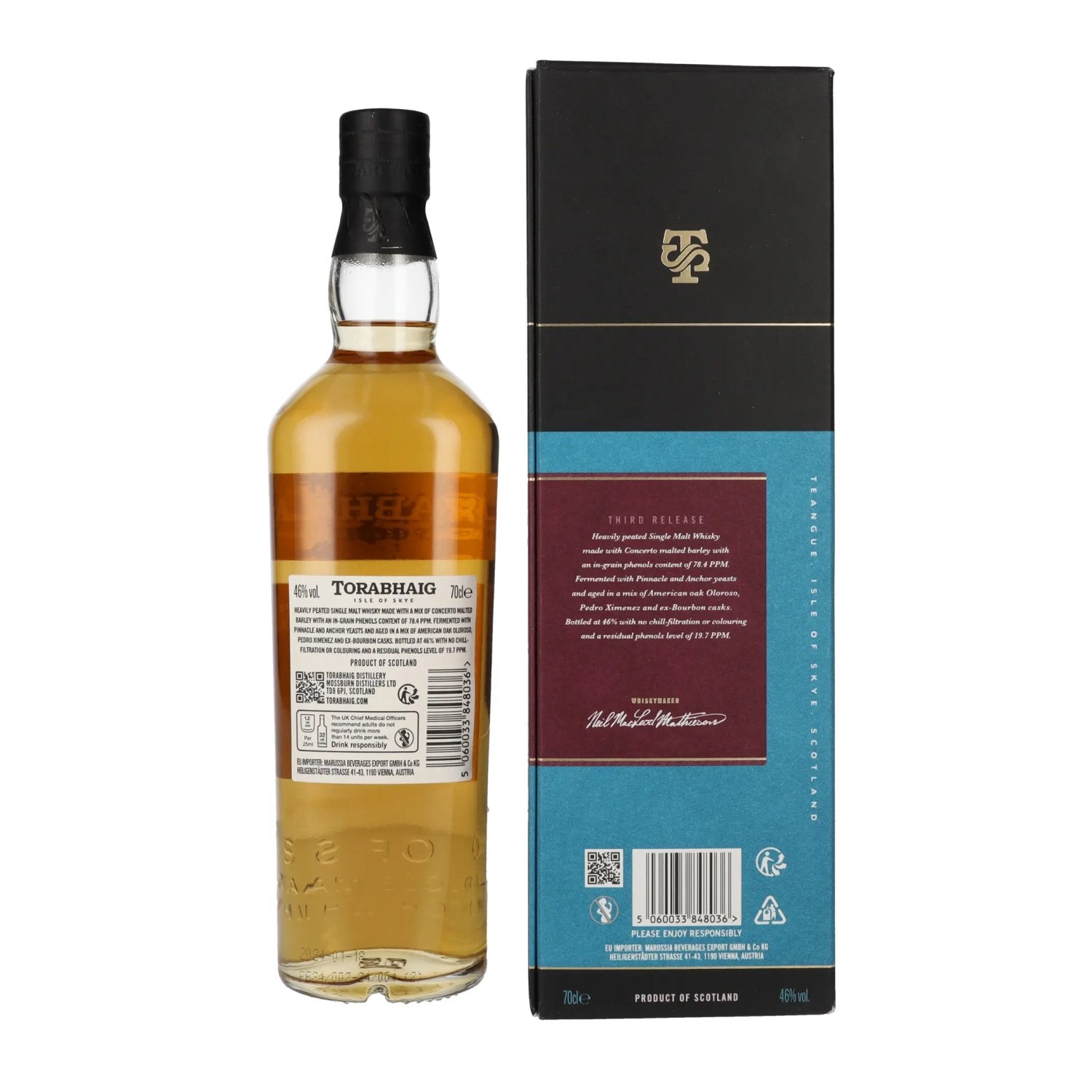 Torabhaig CNOC NA MÒINE The Legacy Series Single Malt 46% Vol. 0,7l en boîte cadeau