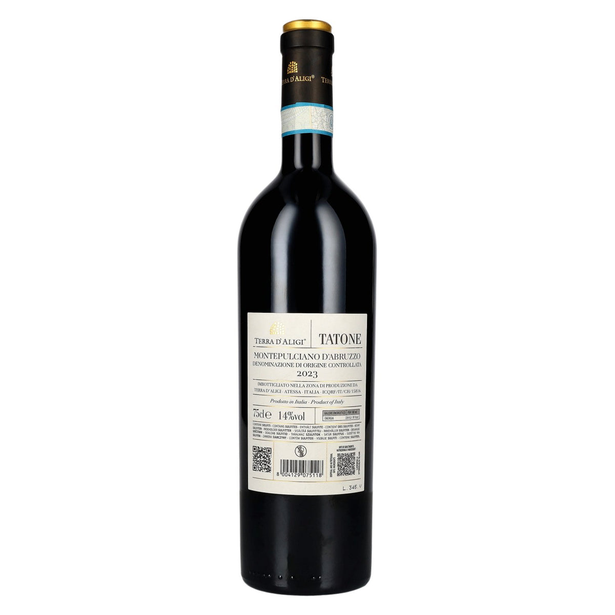 Terra d'Aligi Tatone Montepulciano d'Abruzzo DOC 2023 14% Vol. 0,75l