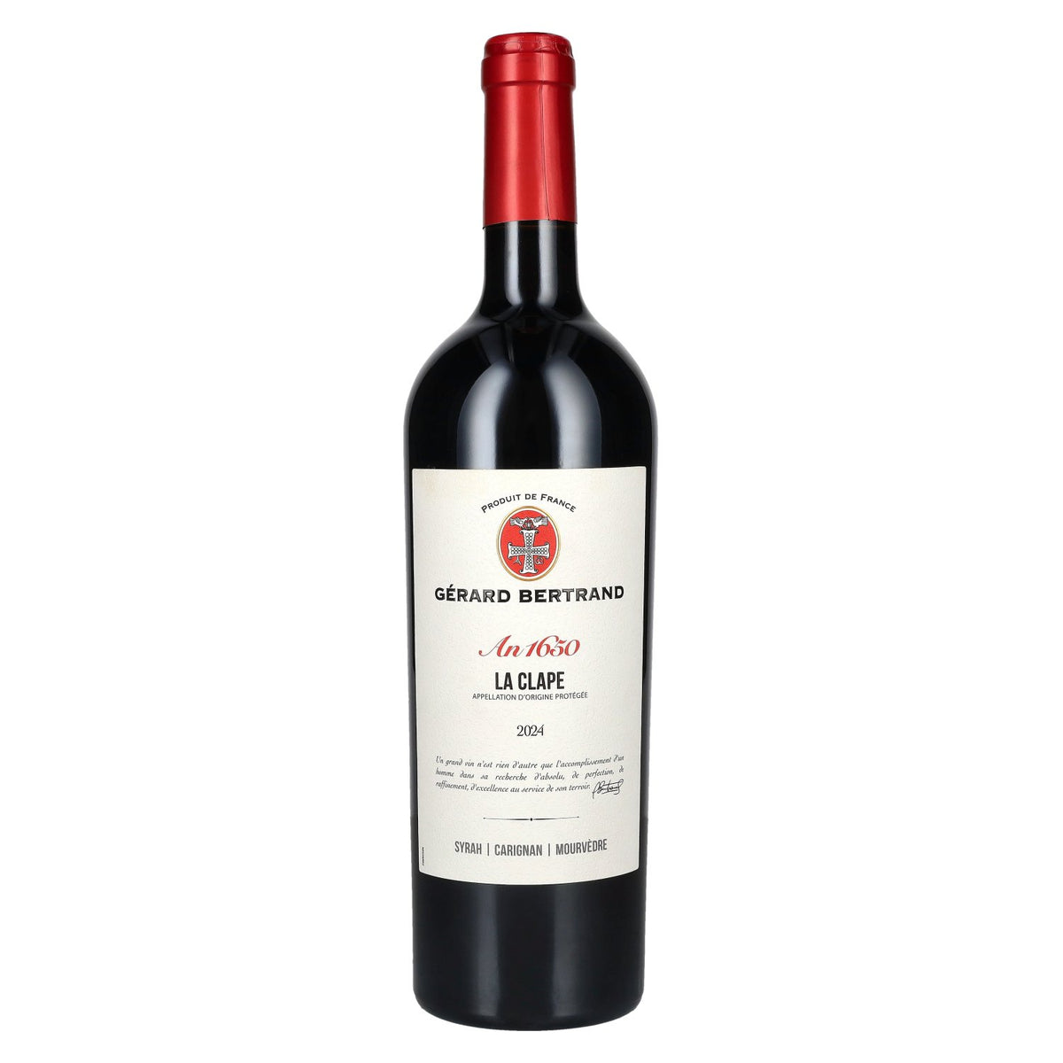 Gérard Bertrand LA CLAPE An1650 2024 14% Vol. 0,75l