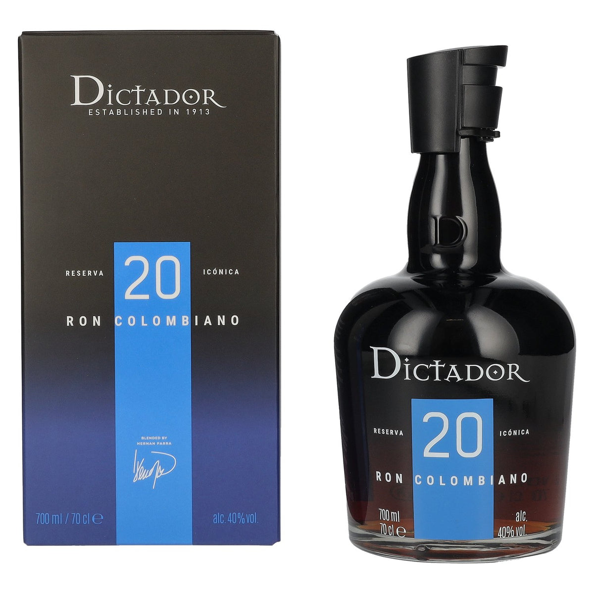 Dictador 20 Years Old Reserva Icónica Ron Colombiano 40% vol. 0,7 l in geschenkverpakking