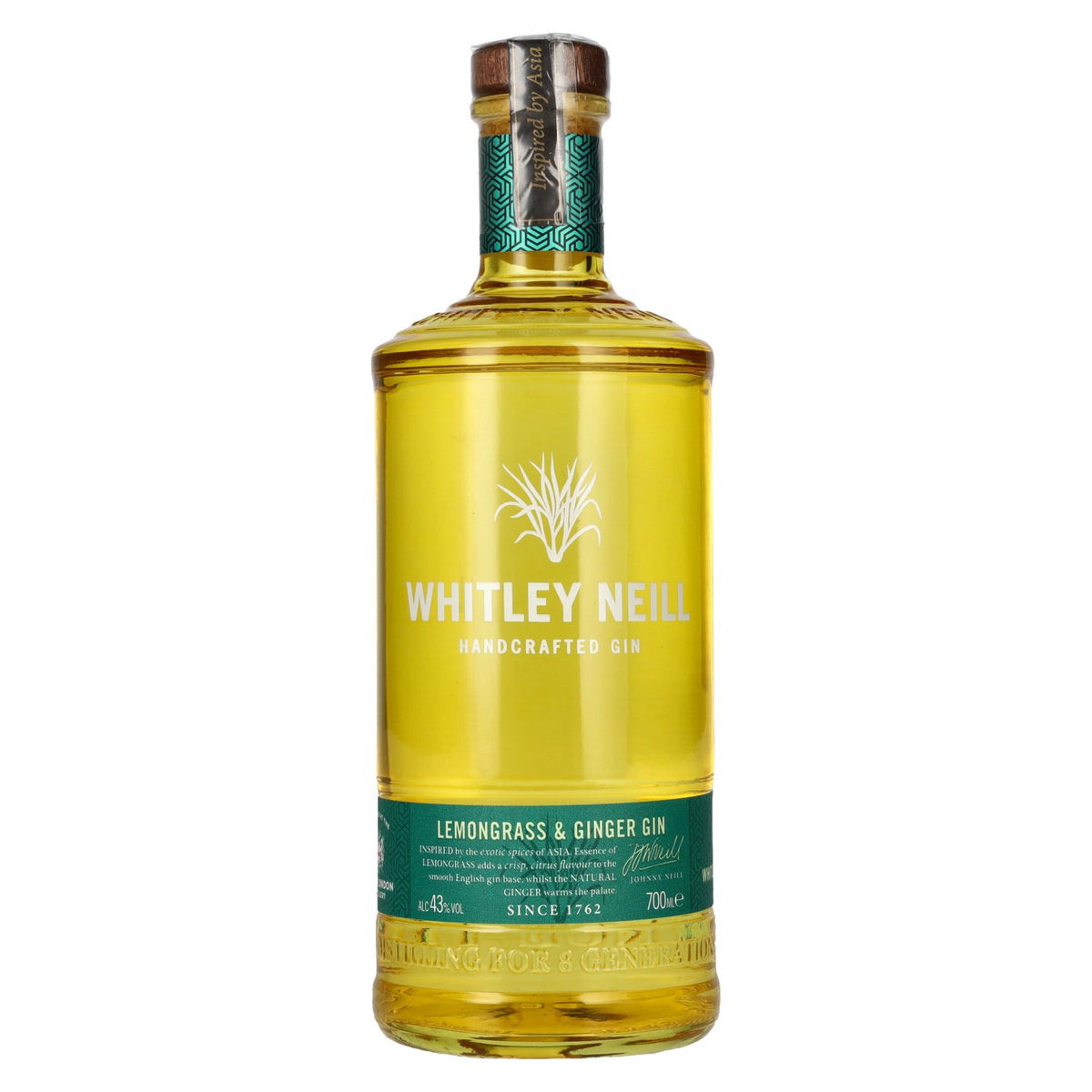 Whitley Neill LEMONGRASS AND GINGER GIN 43% vol. 0.7 l