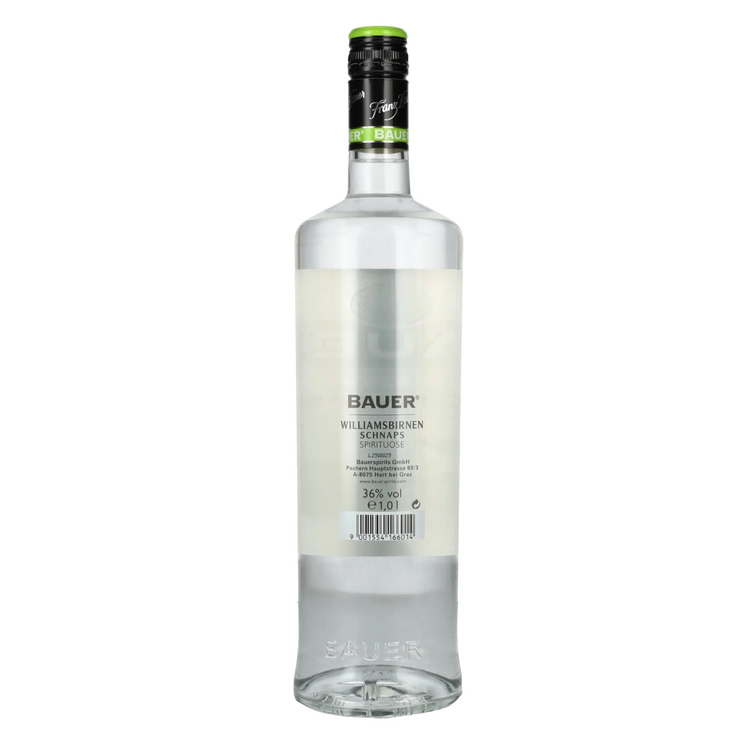 Bauer Williamsbirnen Schnaps 36% Vol. 1l