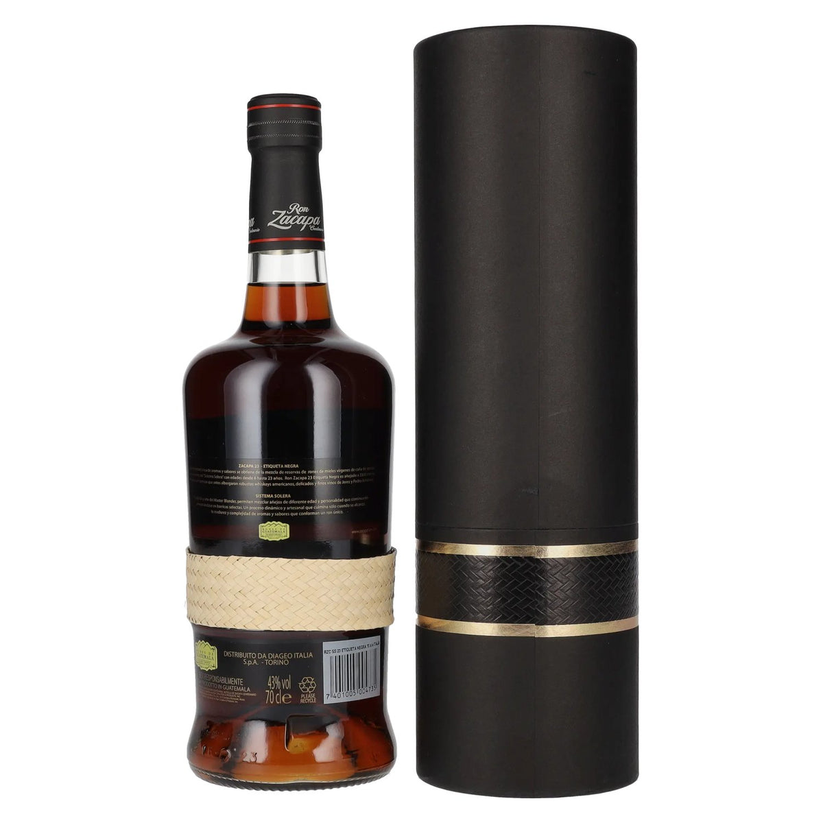 Ron Zacapa Centenario ETIQUETA NEGRA 23 Sistema Solera 43% vol. 0,7 l in geschenkverpakking