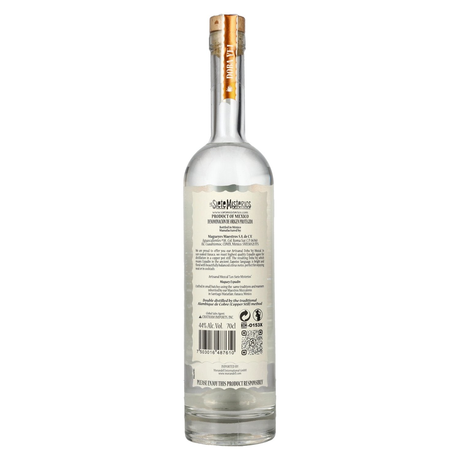 Los Siete Misterios DOBA-YEJ Mezcal Artesanal DOP 2024 44% vol. 0,7l