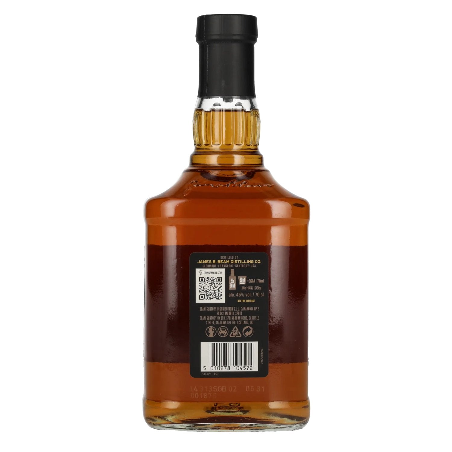Jim Beam BLACK Kentucky Straight Bourbon Whiskey 45% Vol. 0,7l