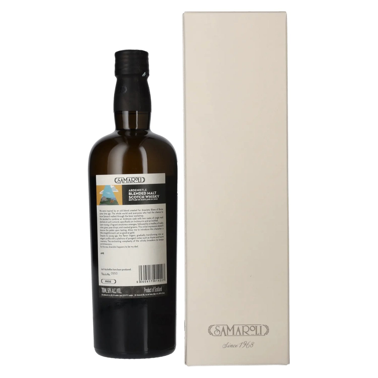 Samaroli ARDENISTLE Blended Malt Scotch Whisky 2023 50% Vol. 0,7l in geschenkverpakking