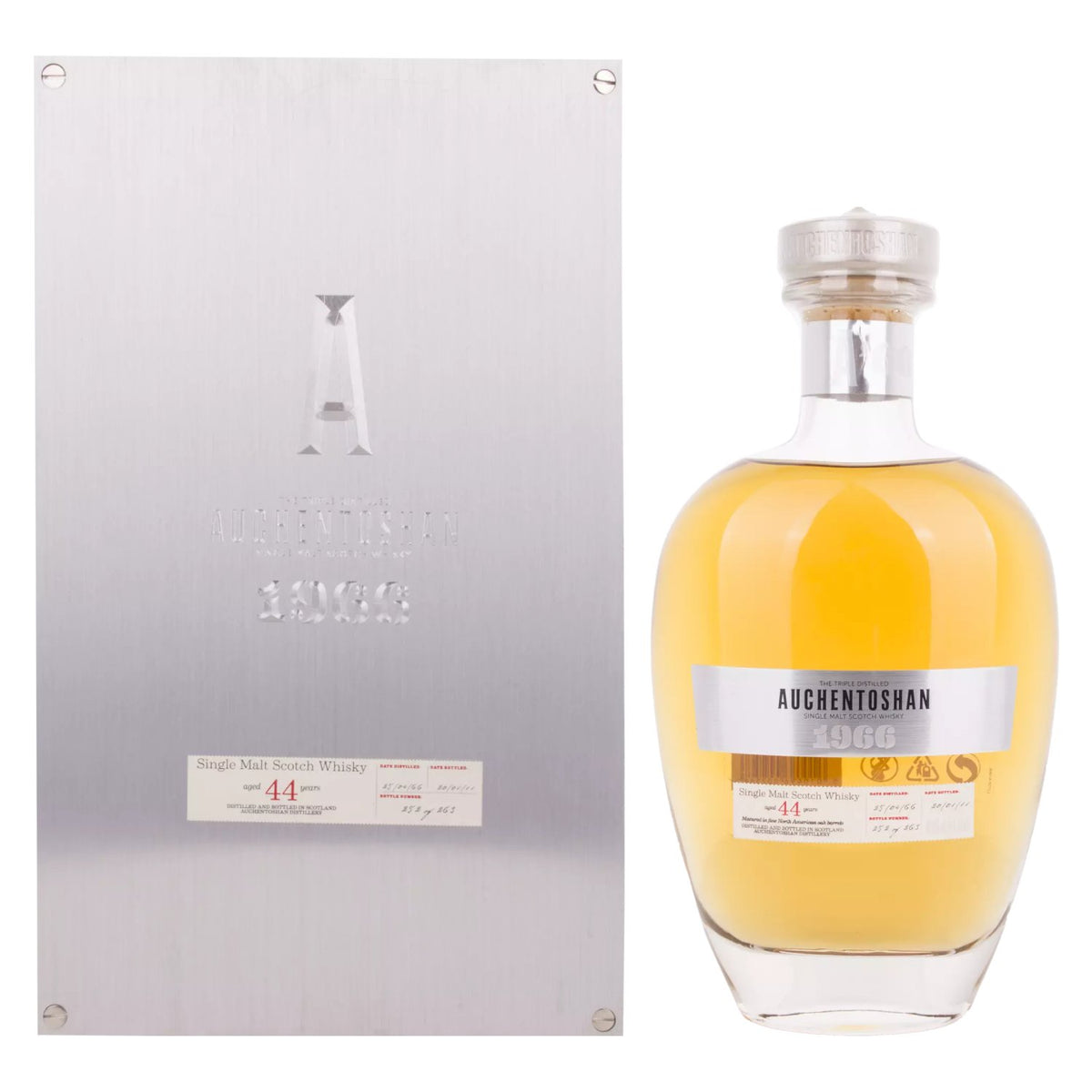 Auchentoshan 44-Year-Old Single Malt Scotch Whisky 1966, 40.9% ABV, 0.7l, in a wooden box