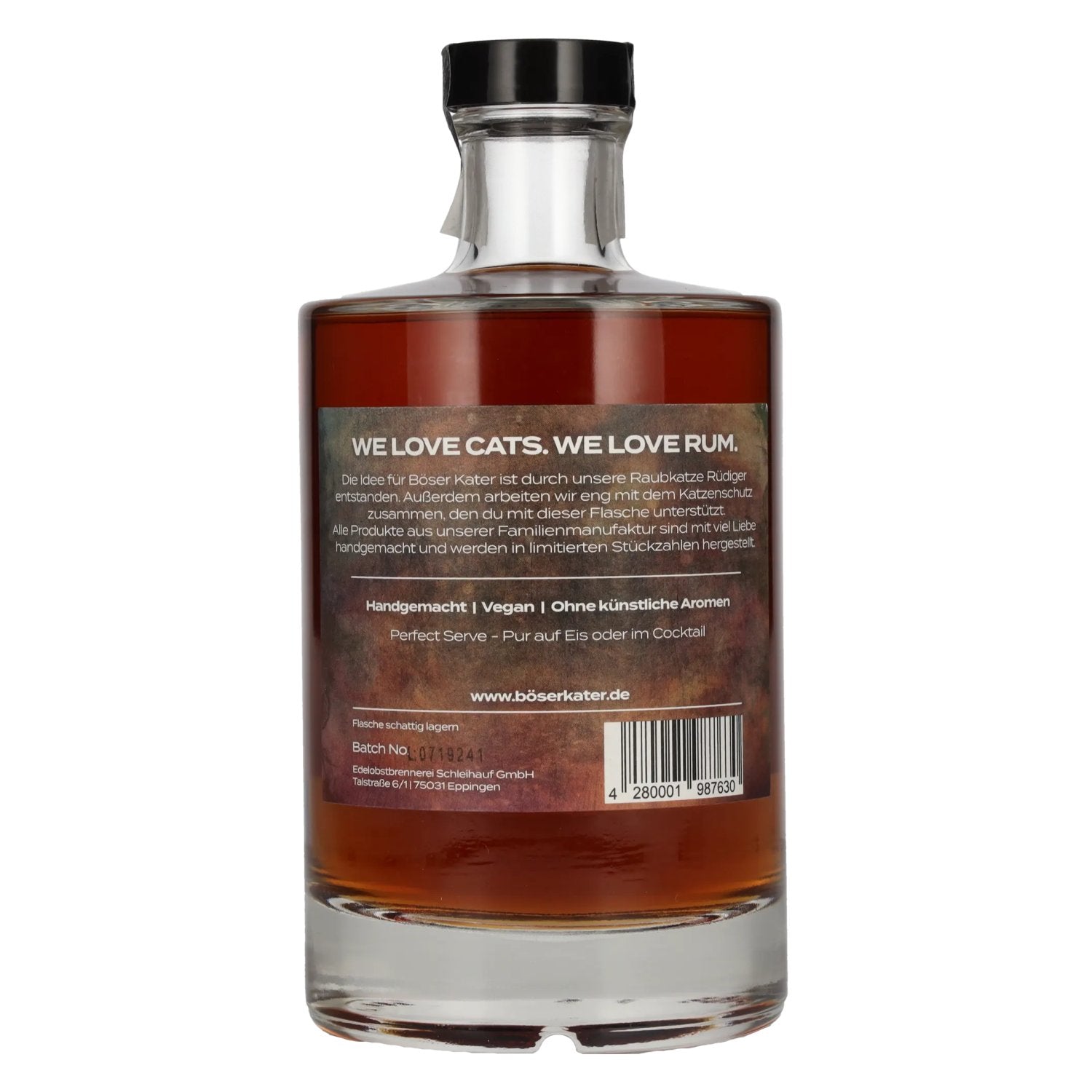 Böser Kater RUMbazamba Karamel Toffee Gedistilleerde drank 40% Vol. 0,5l