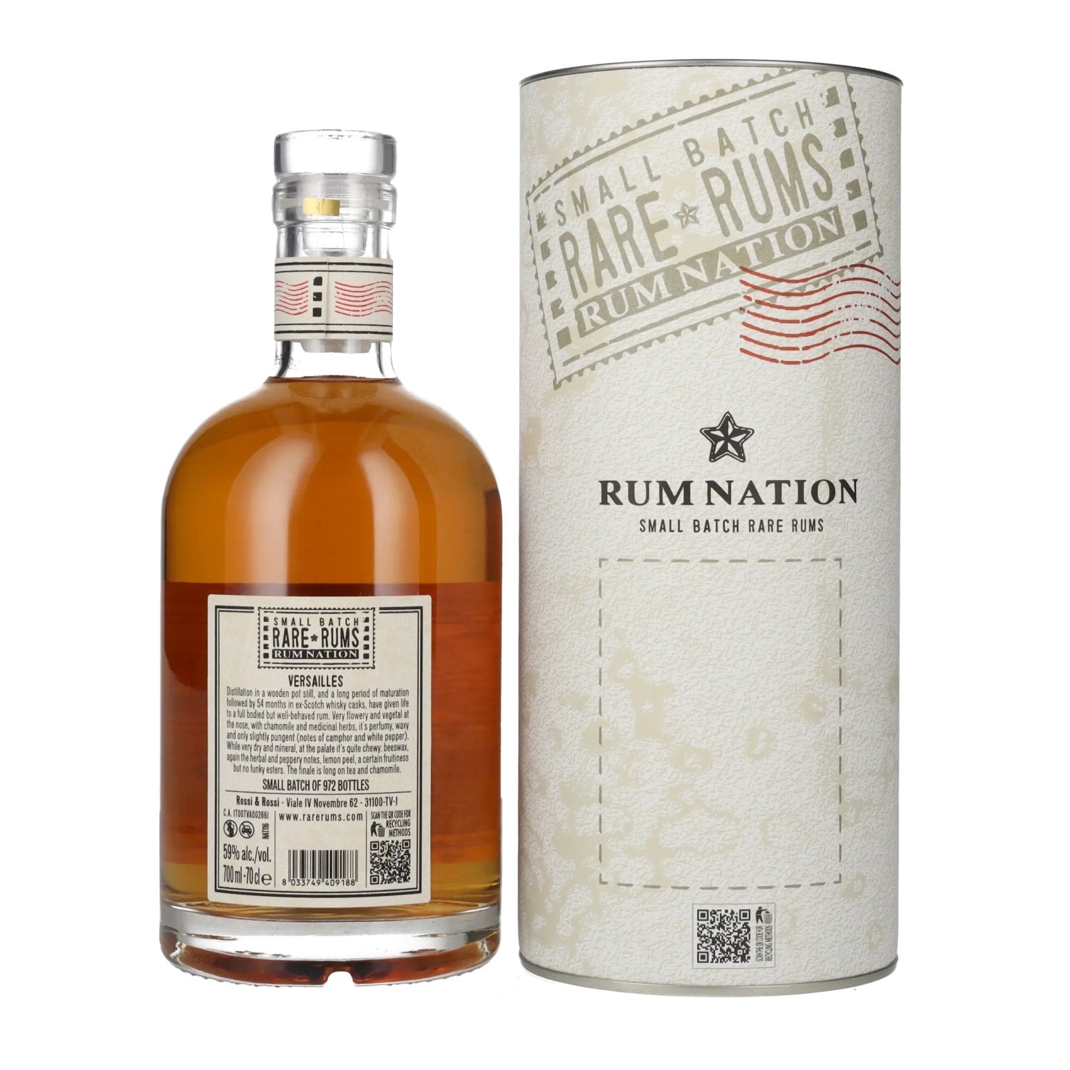Rum Nation Rare Rums VERSAILLES 2004/2022 59% Vol. 0,7l in Geschenkbox