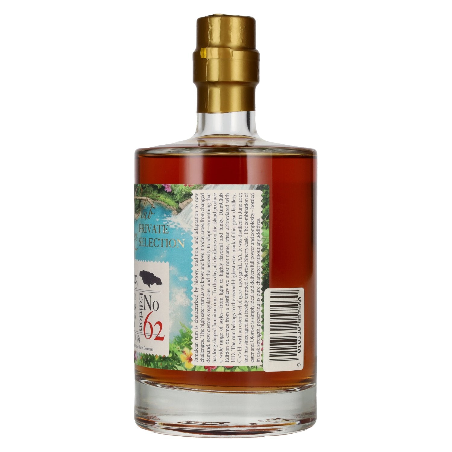 Rum Club PRIVATE SELECTION Rhum jamaïcain Single Cask Édition 62 2023 63,5 % vol. 0,5 l
