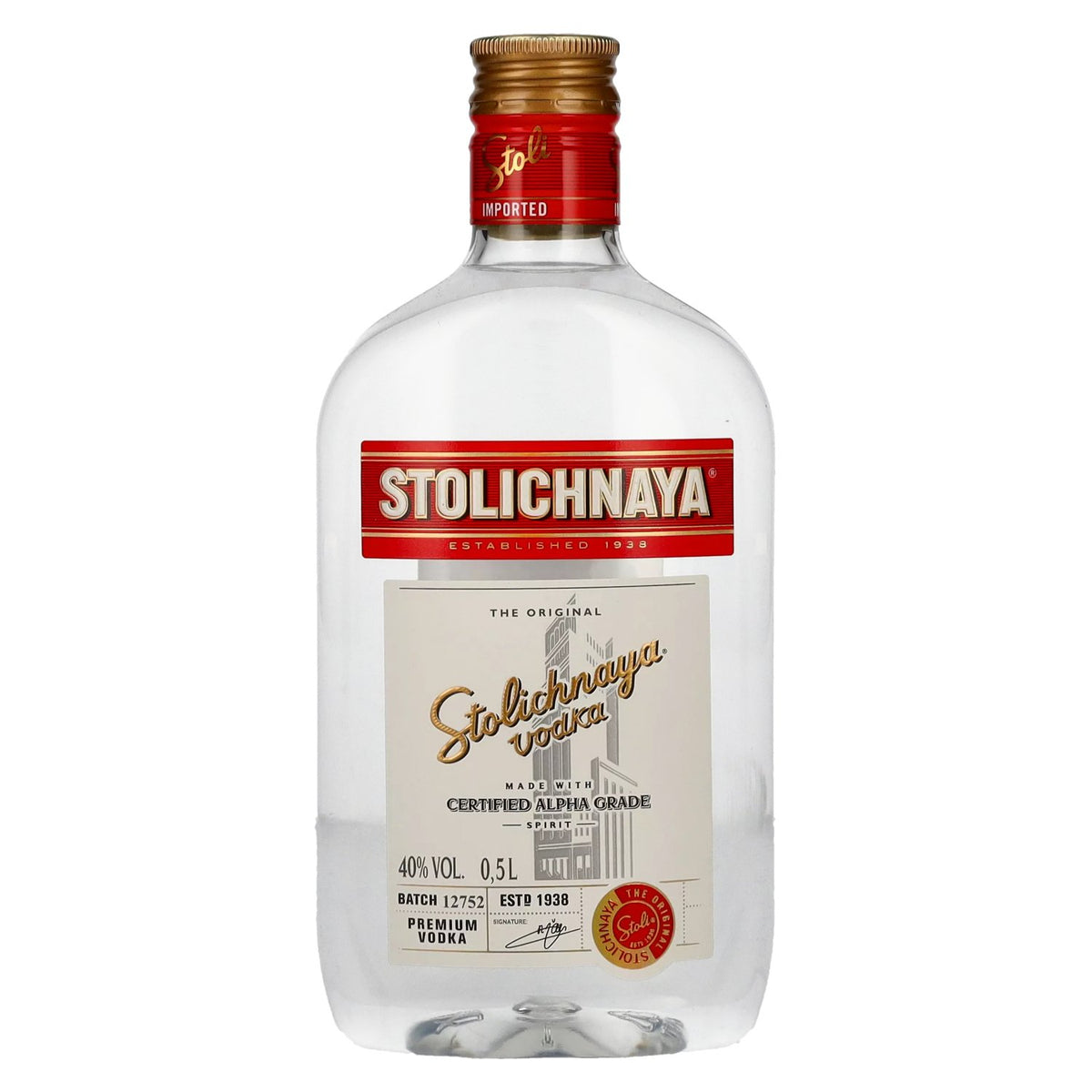 Stolichnaya-wodka SPI 40% vol. 0,5 l PET