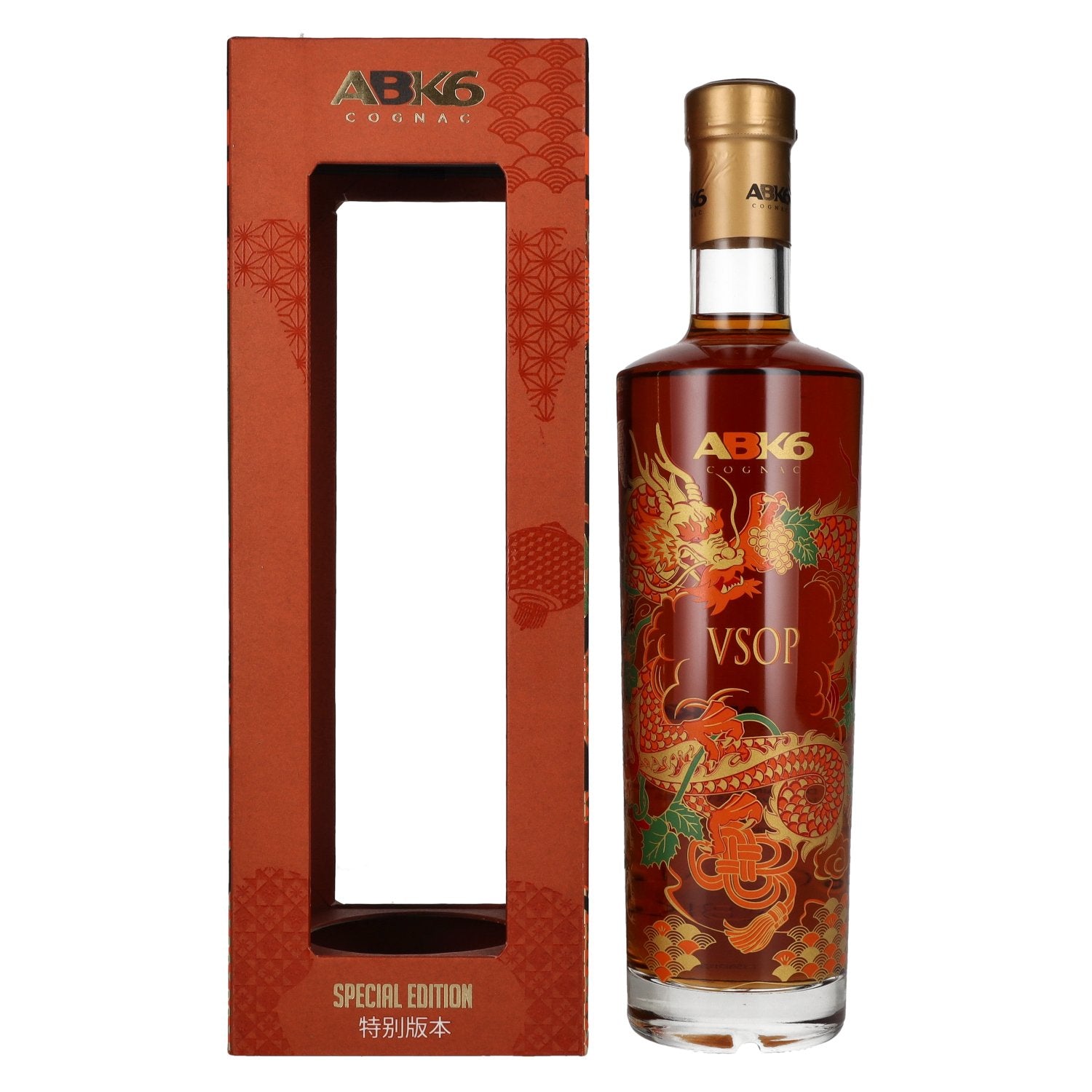 ABK6 VSOP Cognac Chinees Nieuwjaar Editie 40% Vol. 0,7l in geschenkverpakking
