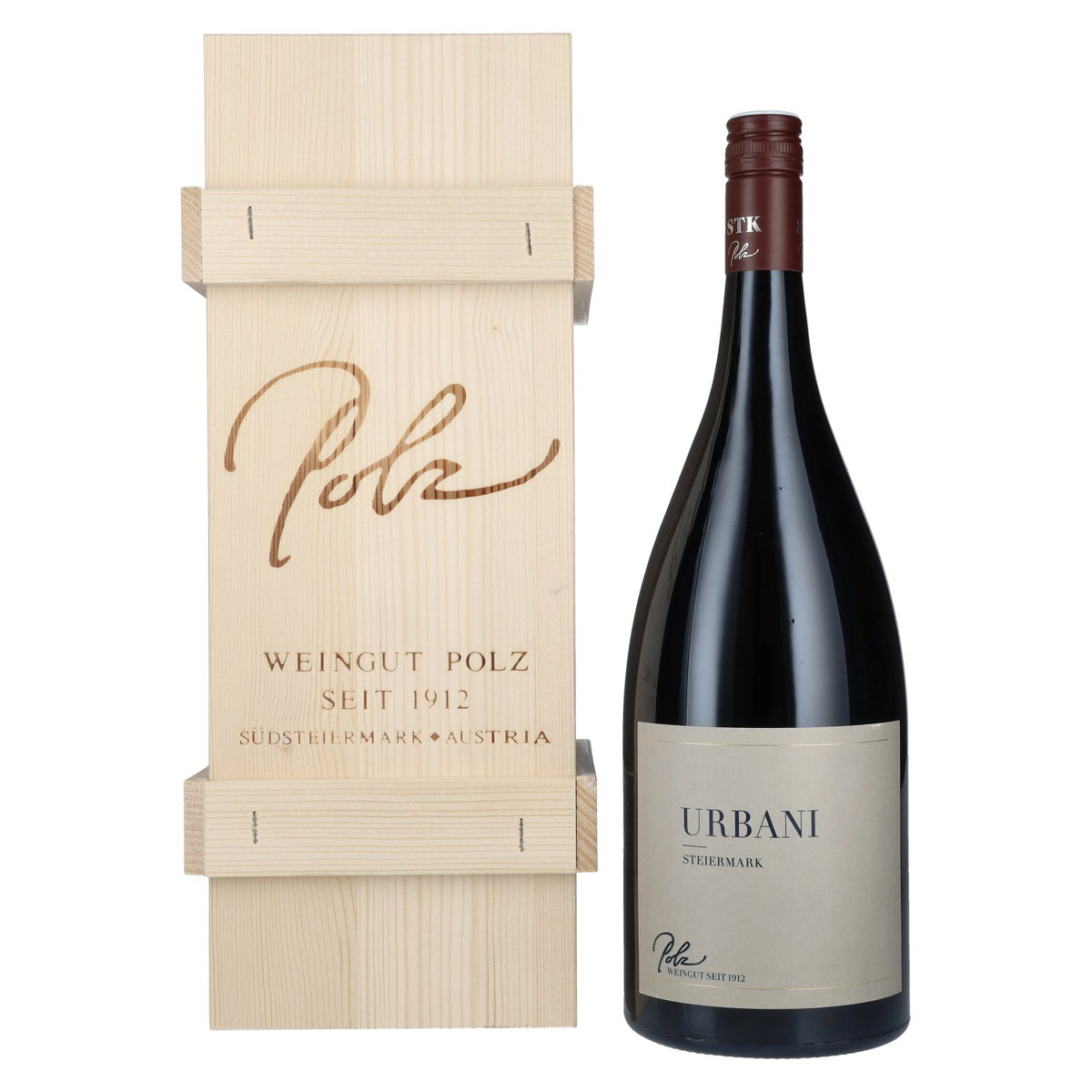 Polz Urbani Styria 2018 12.5% ABV 1.5l in a wooden crate