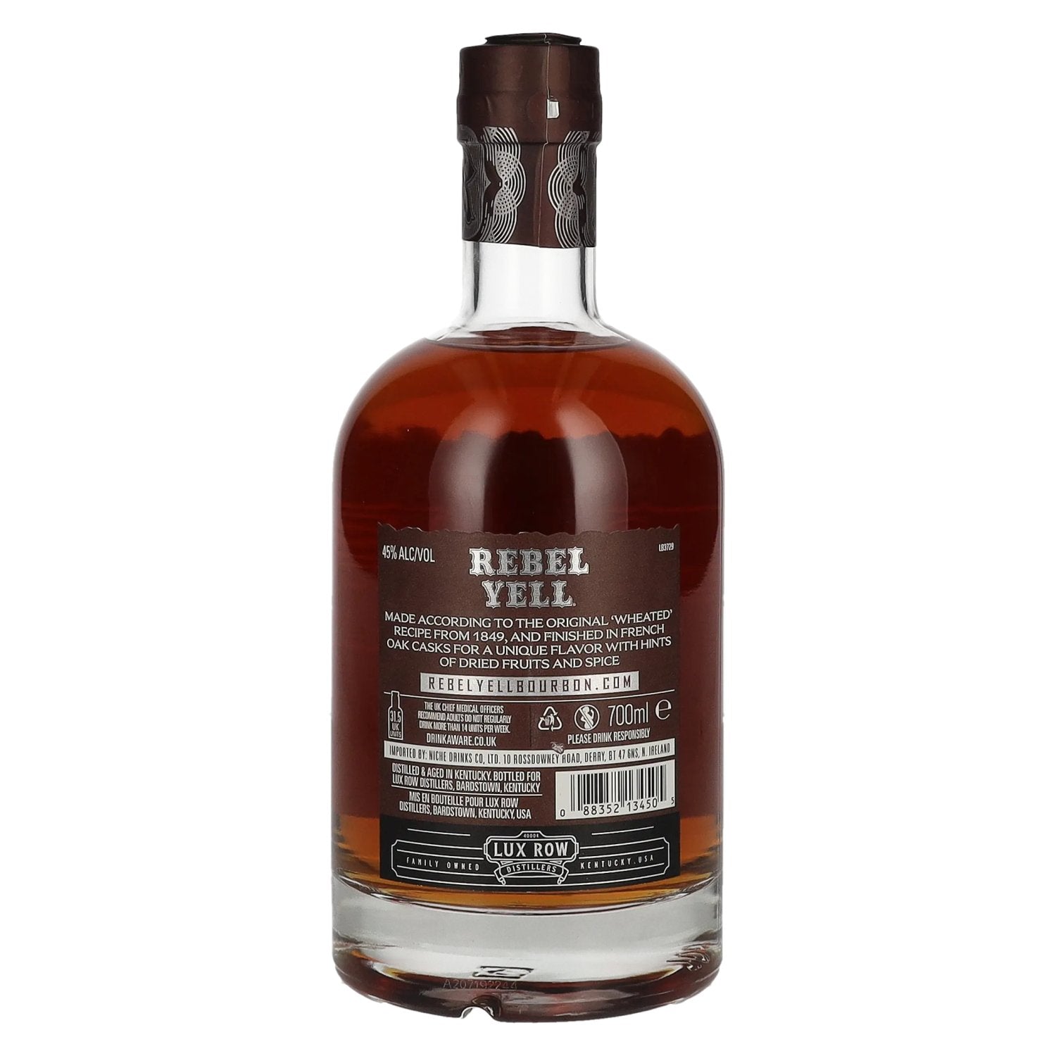 Rebel Yell Bourbon Whiskey French Oak Finish 45% Vol. 0,7l