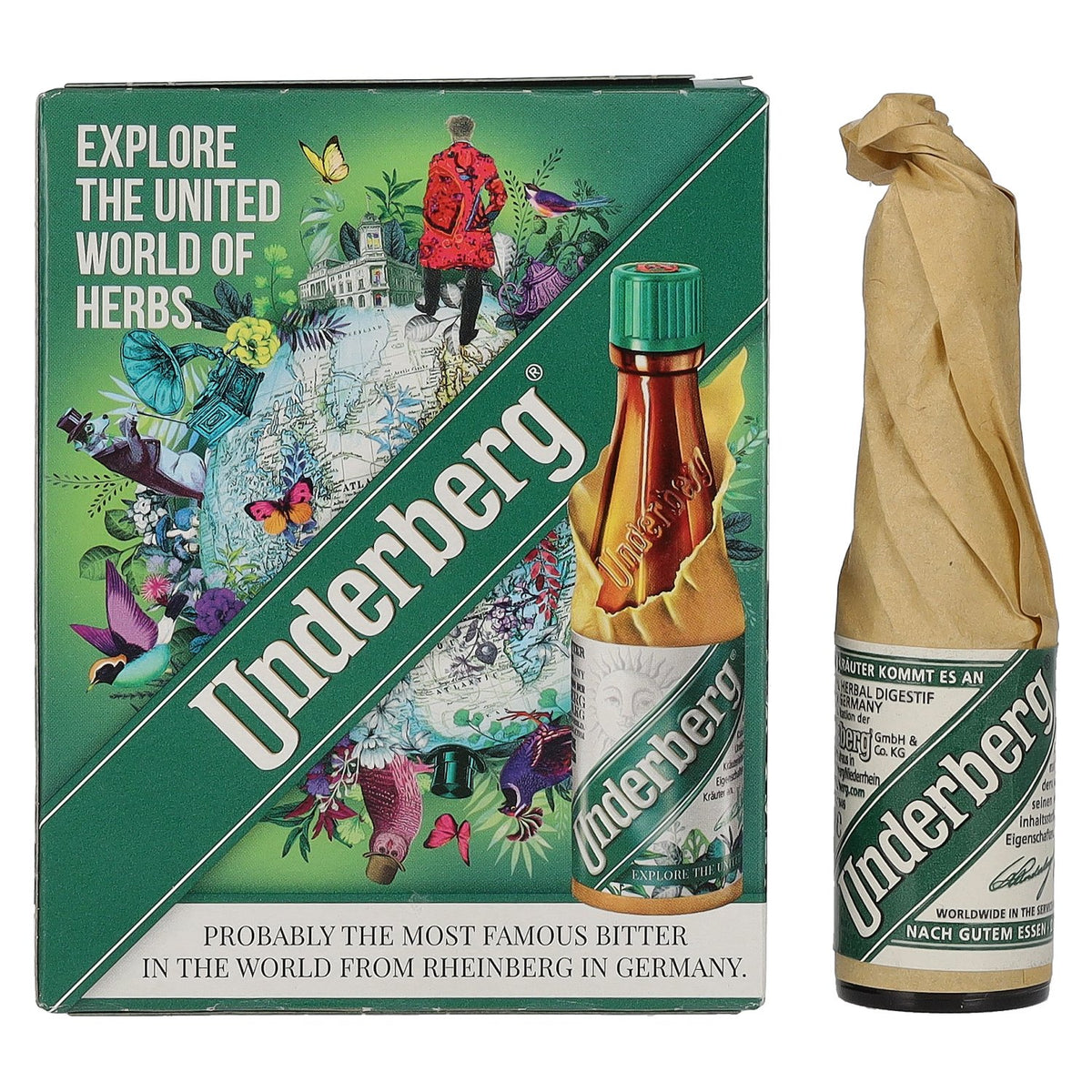 Underberg Natural Herbal Digestif 44 % vol. 3 x 0,02 l