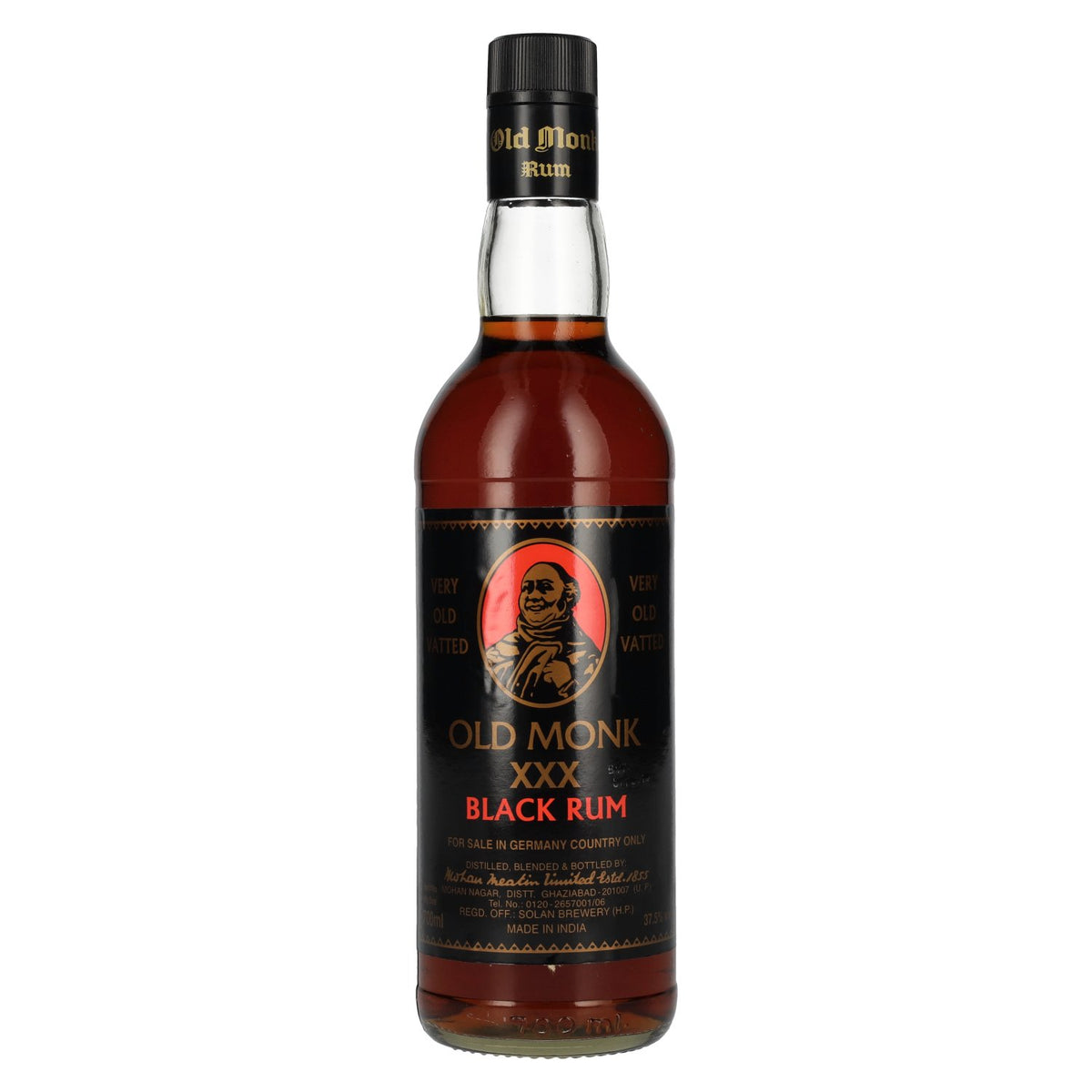 Old Monk XXX Black Rum 37.5% ABV 0.7l