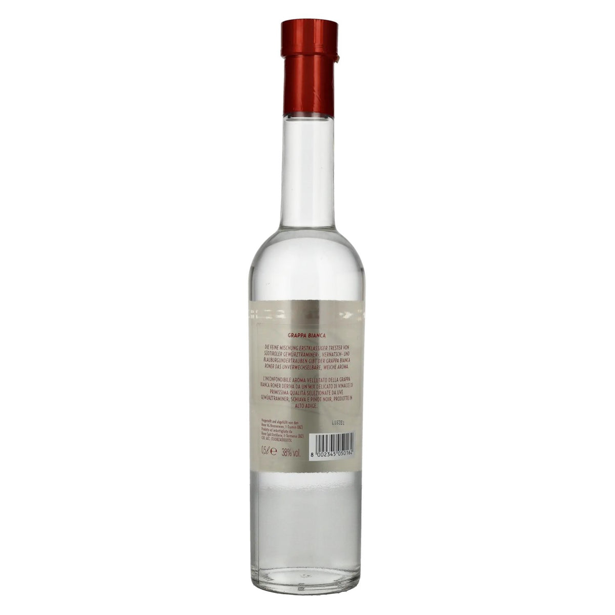 Roner Grappa Bianca 38 % vol. 0,5 l