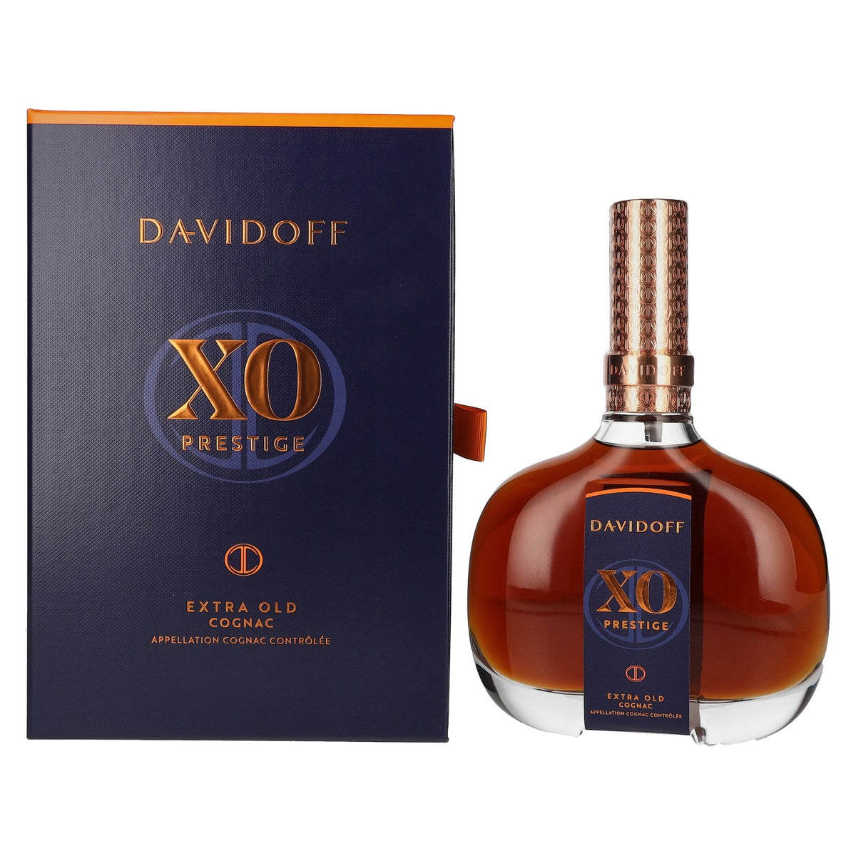 Cognac Davidoff XO Prestige Extra Old, 40 % vol., 0,7 l, dans un coffret cadeau