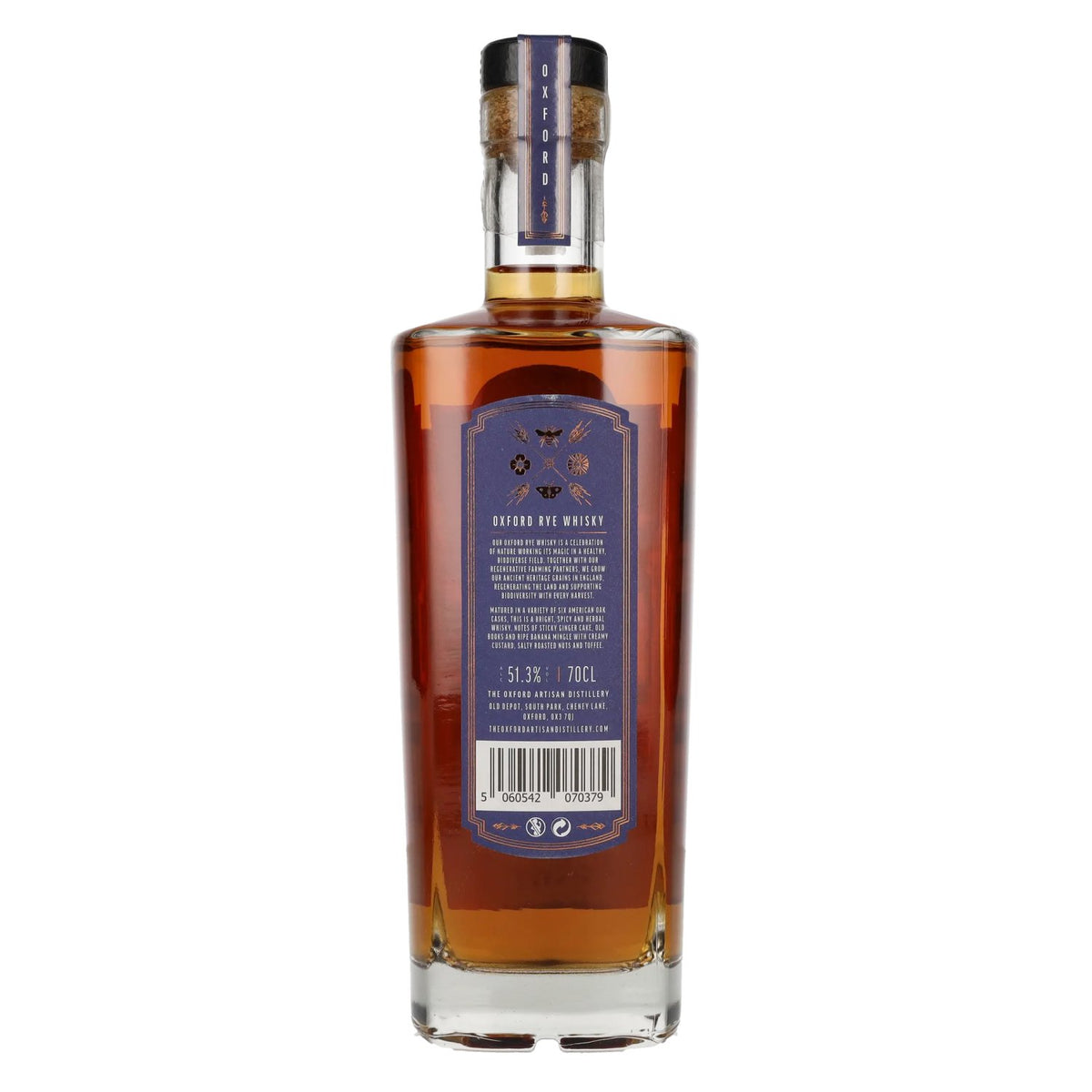 Oxford Rye THE GRADUATE Whisky Batch No. 4 51.3% ABV 0.7l