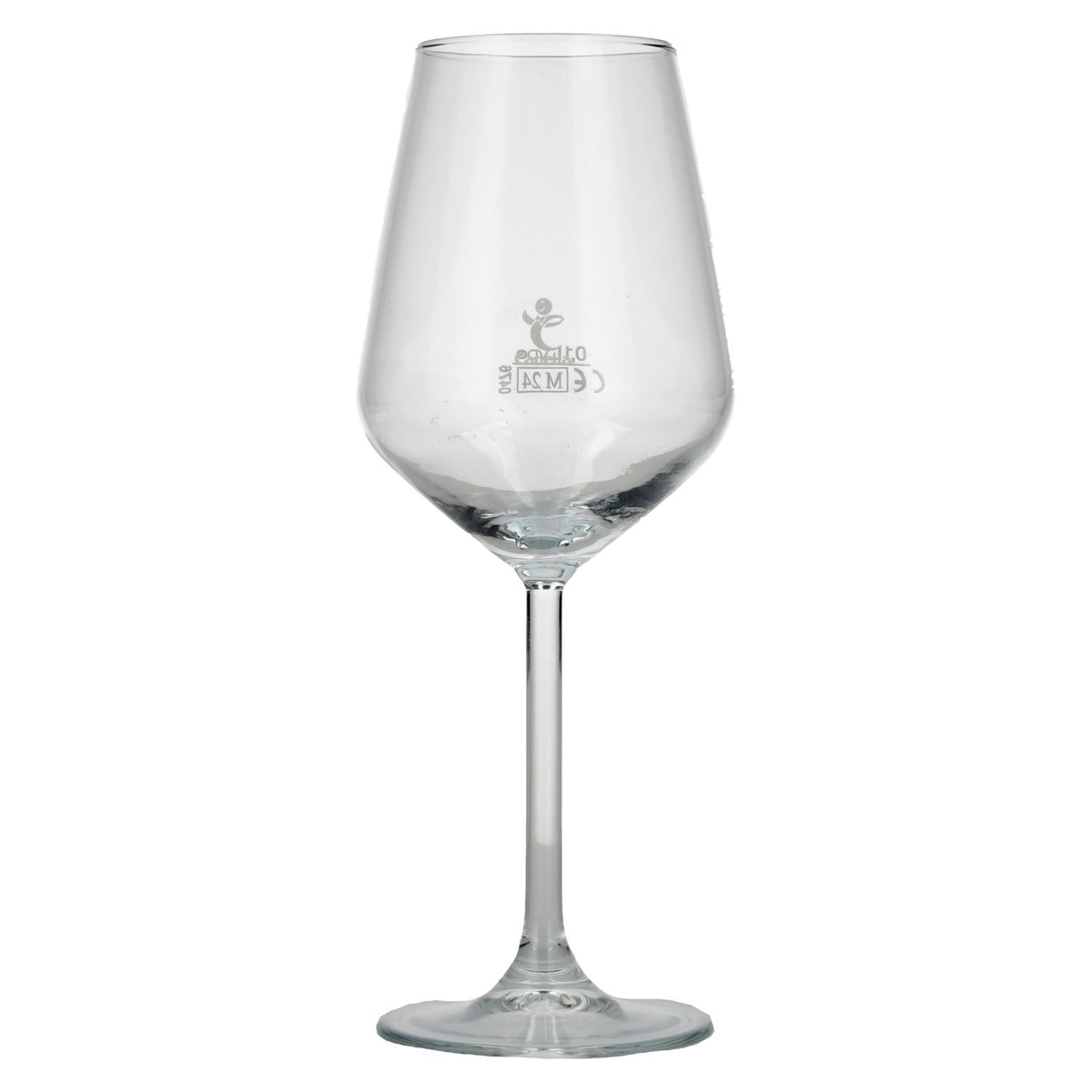 Canella Valdobbiadene Prosecco Superiore stemmed glass with volume markings