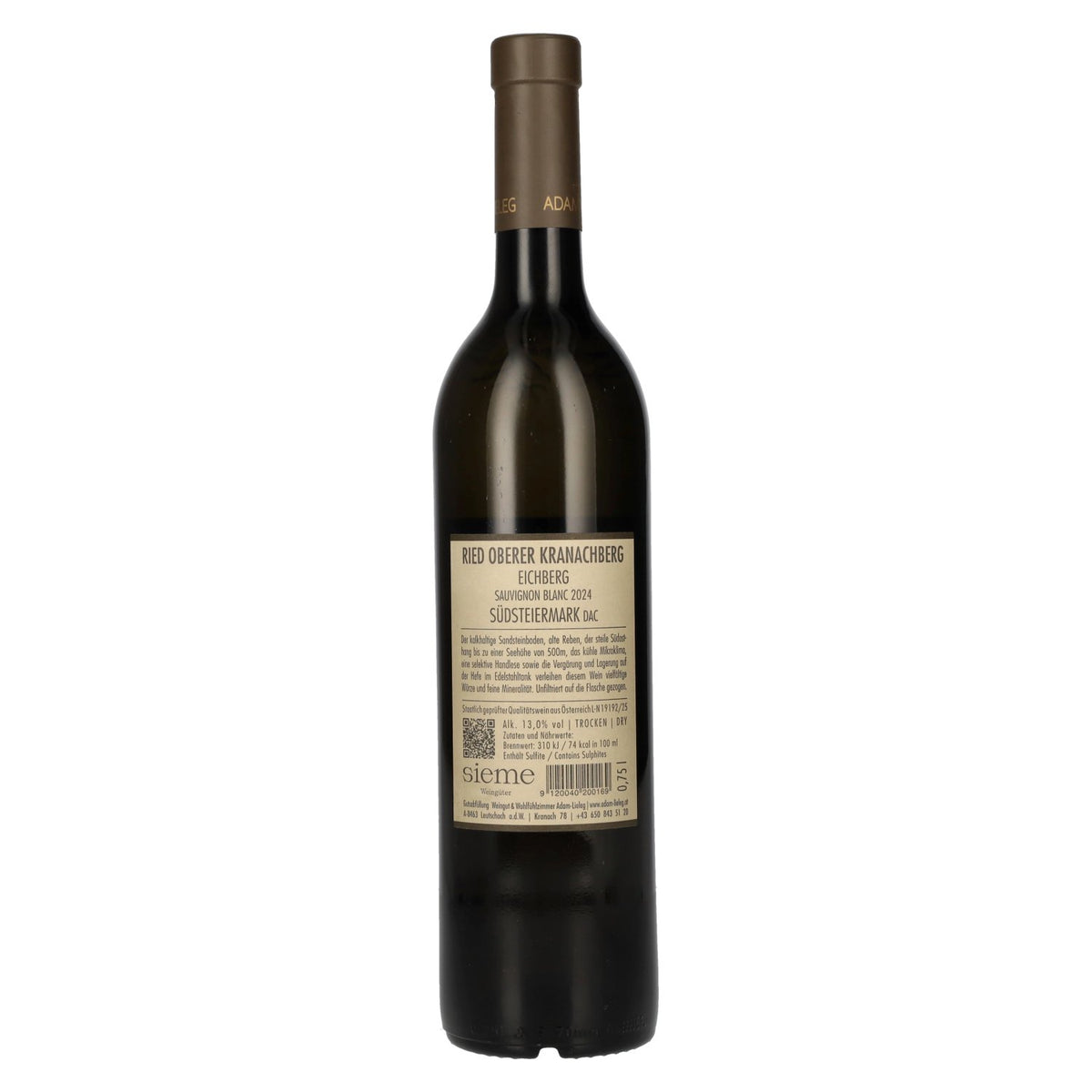 Adam-Lieleg Sauvignon Blanc Ried Oberer Kranachberg South Styria DAC 2024 13% vol. 0.75 l