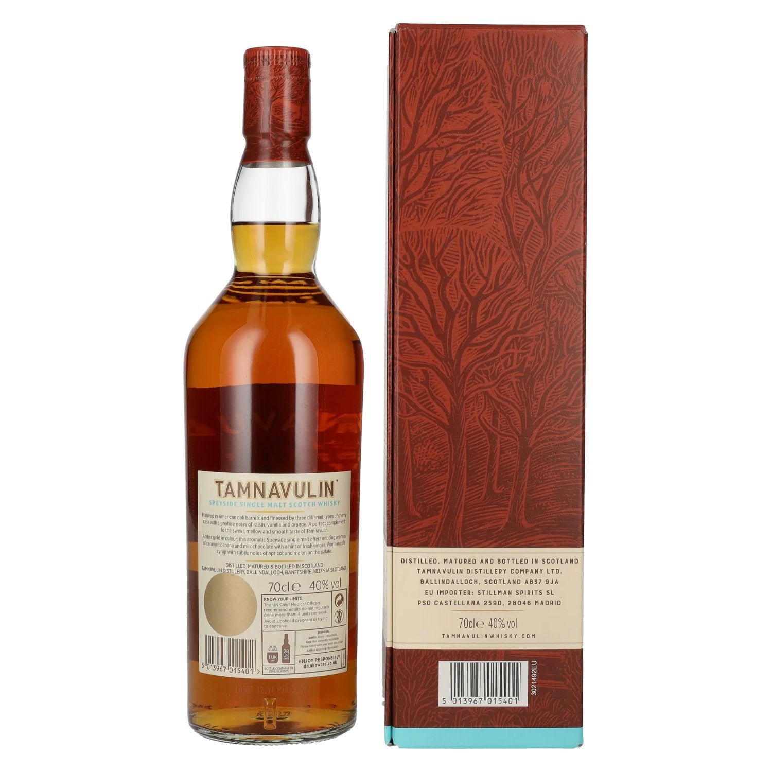 Tamnavulin SHERRY CASK Speyside Single Malt Scotch Whisky 40% Vol. 0,7l in geschenkverpakking