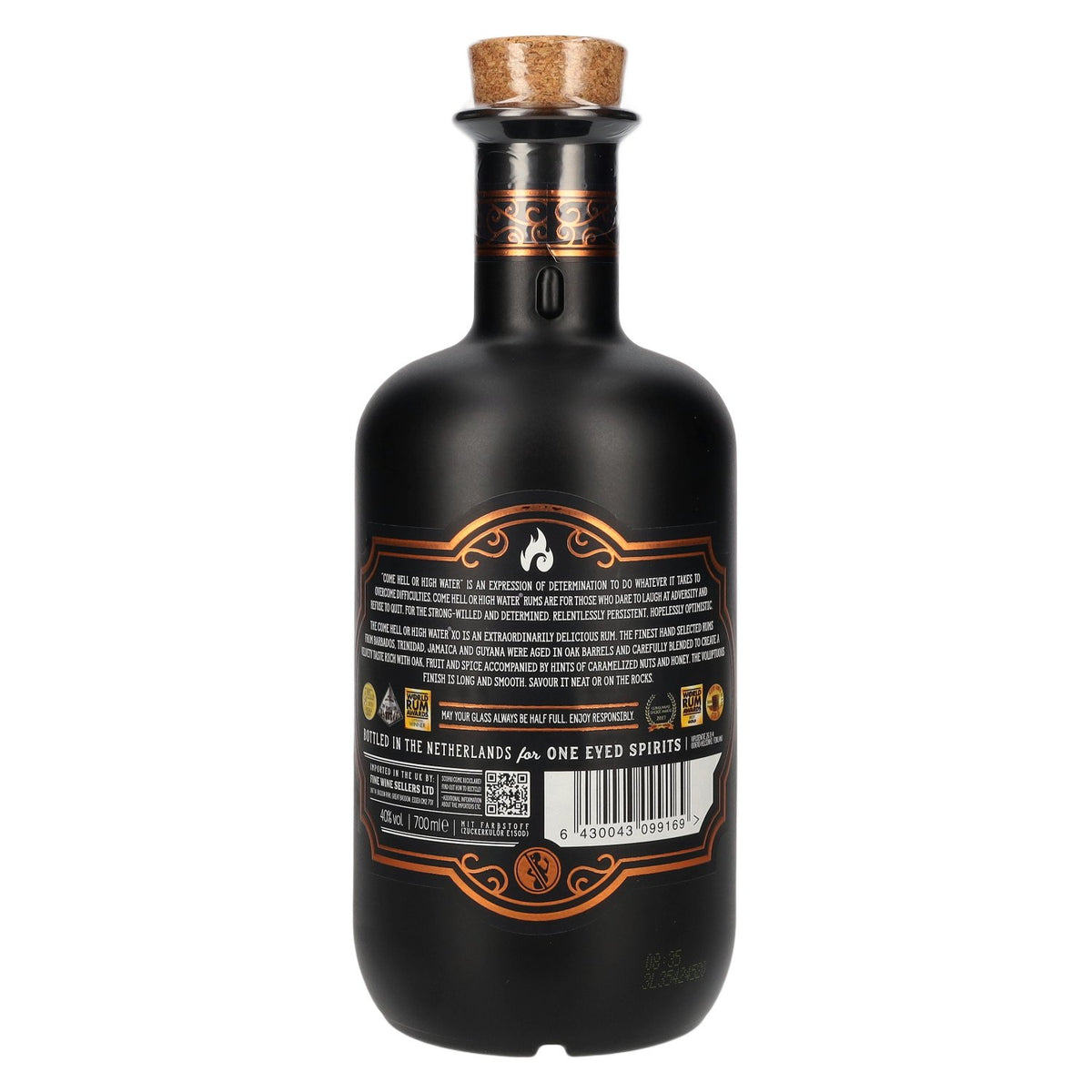 Come Hell or High Water XO Rum 40% vol. 0.7 l