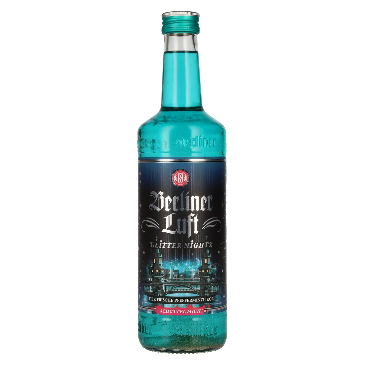 Berliner Luft GLITTER NIGHTS Liqueur de menthe poivrée fraîche 18 % vol. 0,7 l