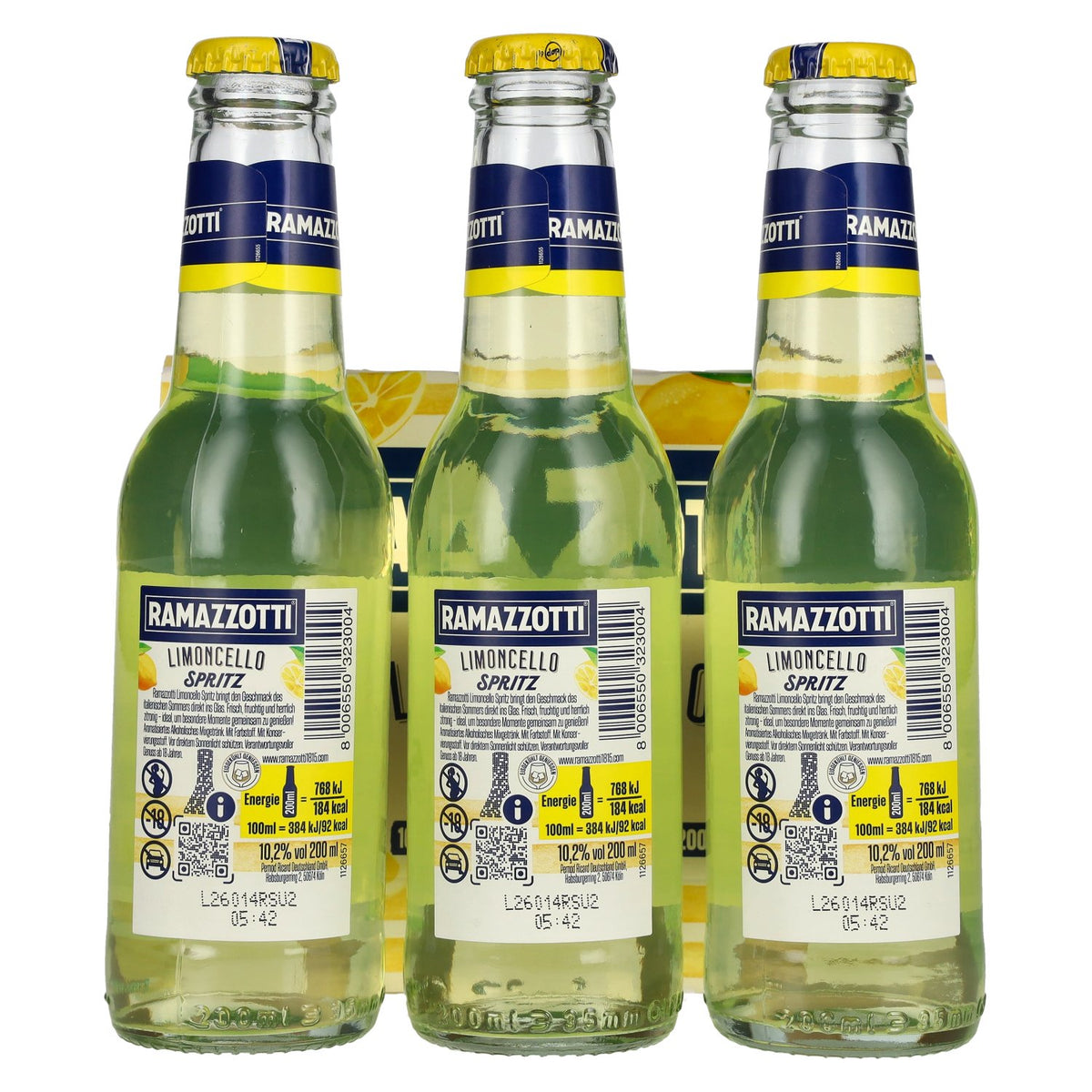 Ramazzotti Limoncello Spritz 10,2 % vol. 3 x 0,2 l