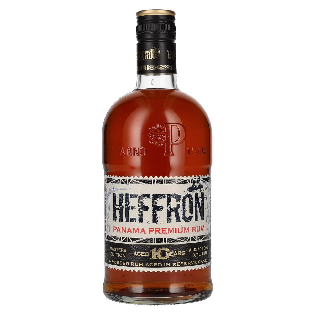 Heffron 10 Years Old Masters Edition Panama Rum Premium 40 % vol. 0,7 l