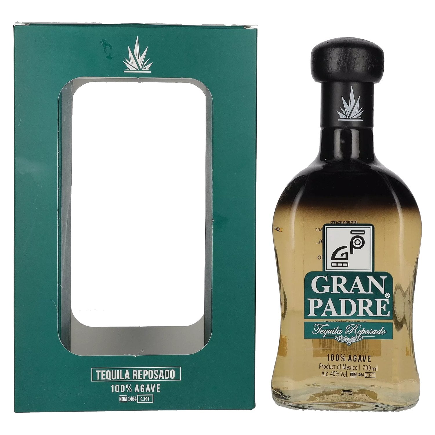 Gran Padre Tequila Reposado 100% Agave 40% Vol. 0,7l en boîte cadeau