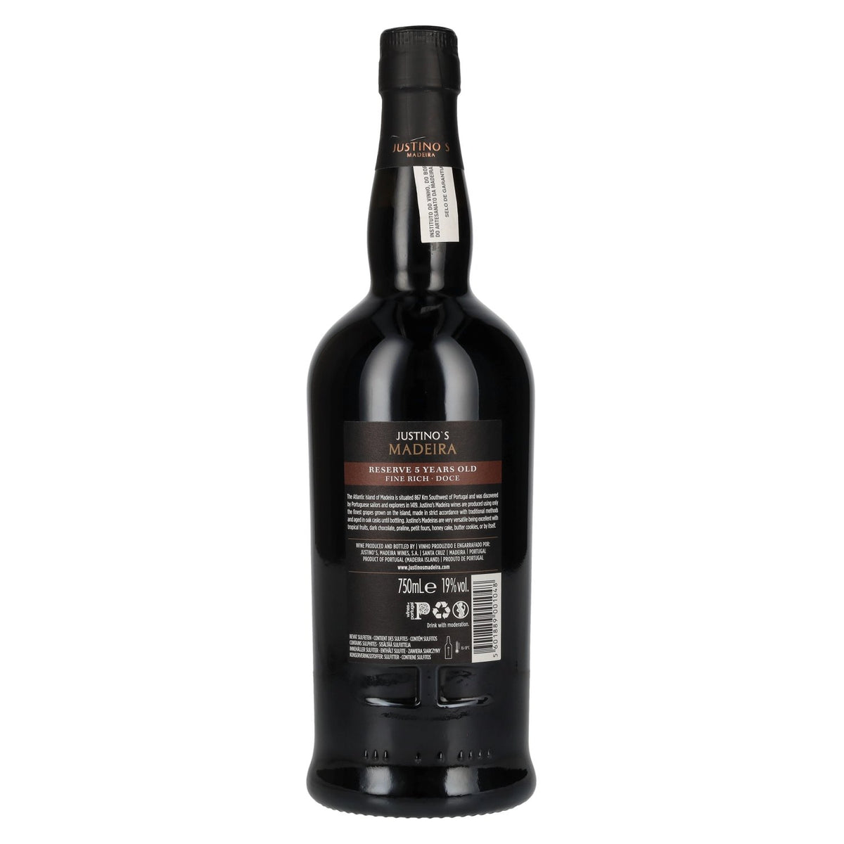 Justino's Madeira 5 Years Old RESERVE Fine Rich 19% vol. 0,75 l