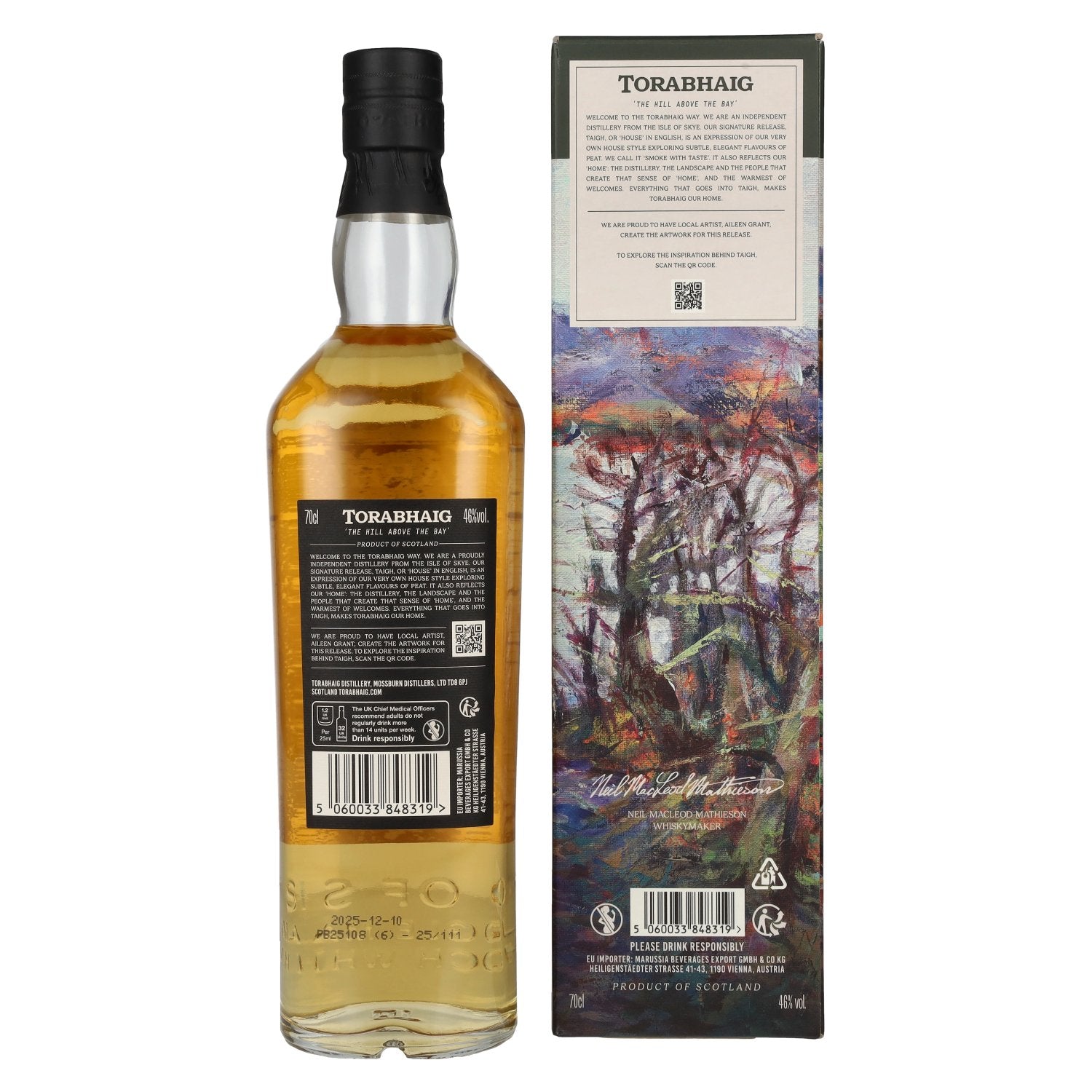 Torabhaig TAIGH Huisstijl Stoidhle Taighe Single Malt 46% Vol. 0,7l in geschenkverpakking