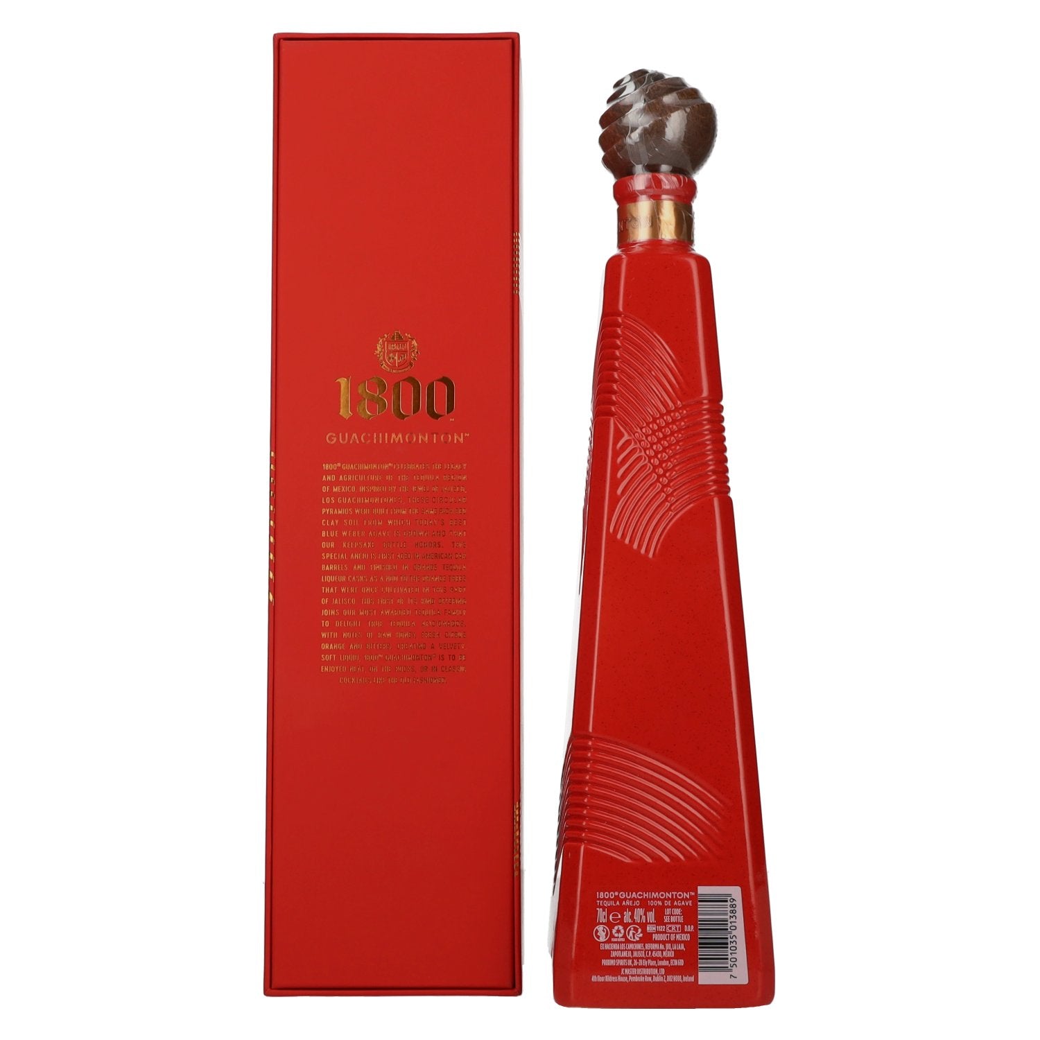 1800 Tequila Guachi Monton AÑEJO 100% Agave 40% Vol. 0,7l in Geschenkbox