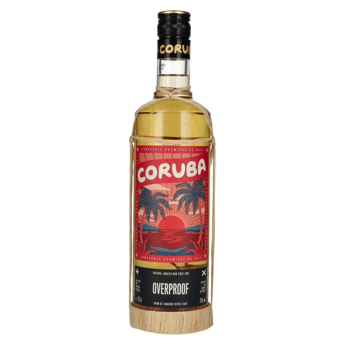Rum Coruba Original Jamaica Rum OVERPROOF 74% vol. 0.7 l