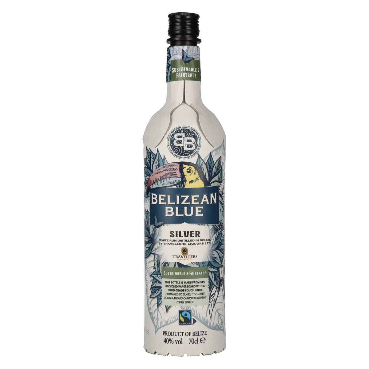 Belizean Blue SILVER Rum 40% vol. 0,7 l