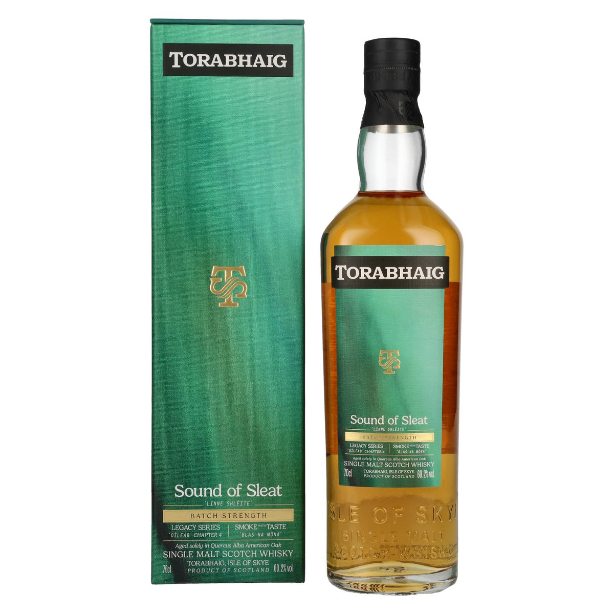 Torabhaig SOUND OF SLEAT The Legacy Series Batch Strength Single Malt 60,2 % vol., 0,7 l, dans un coffret cadeau
