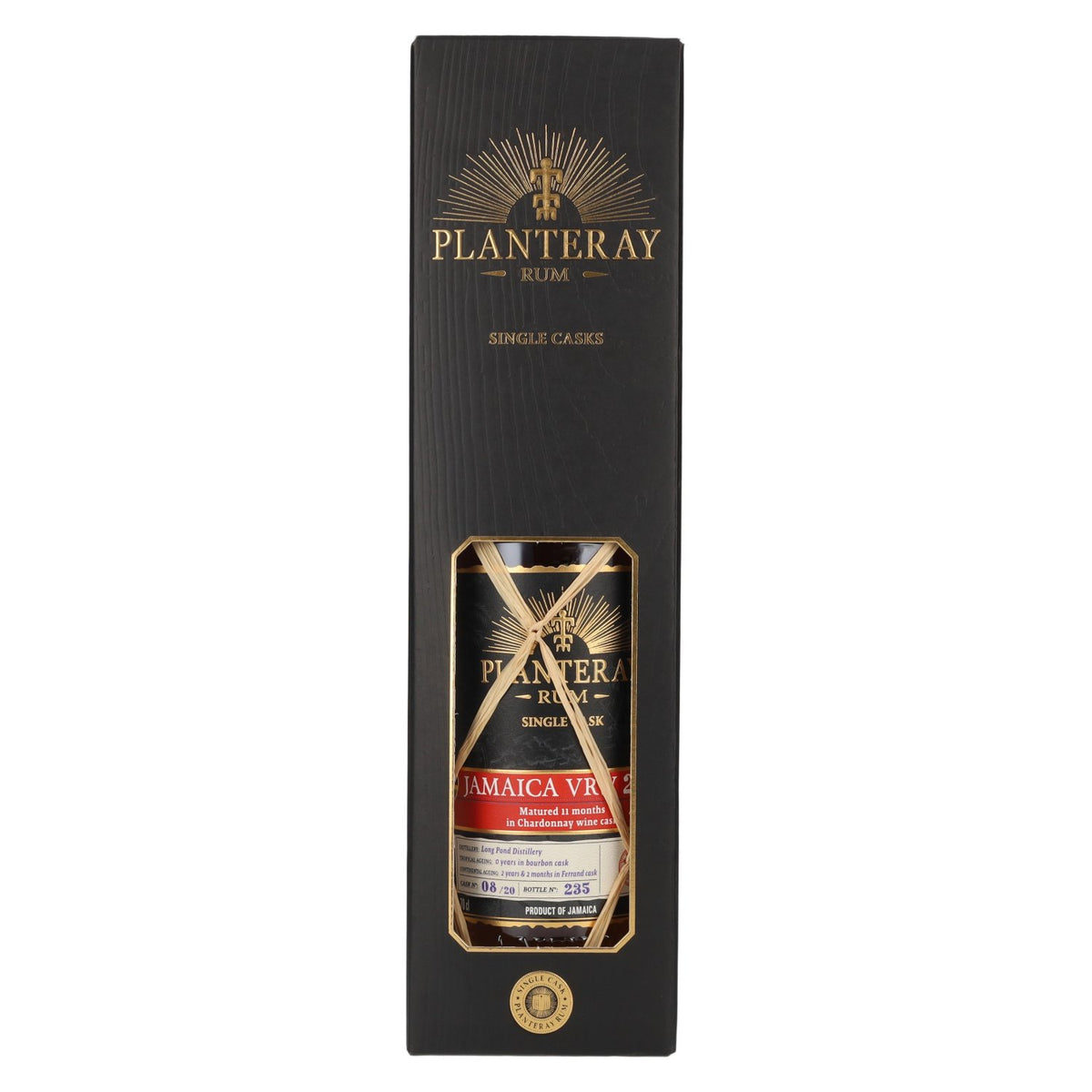 Planteray Rum JAMAICA VRW Single Cask Chardonnay Barrel 2023 43,8% vol. 0,7 l in geschenkverpakking