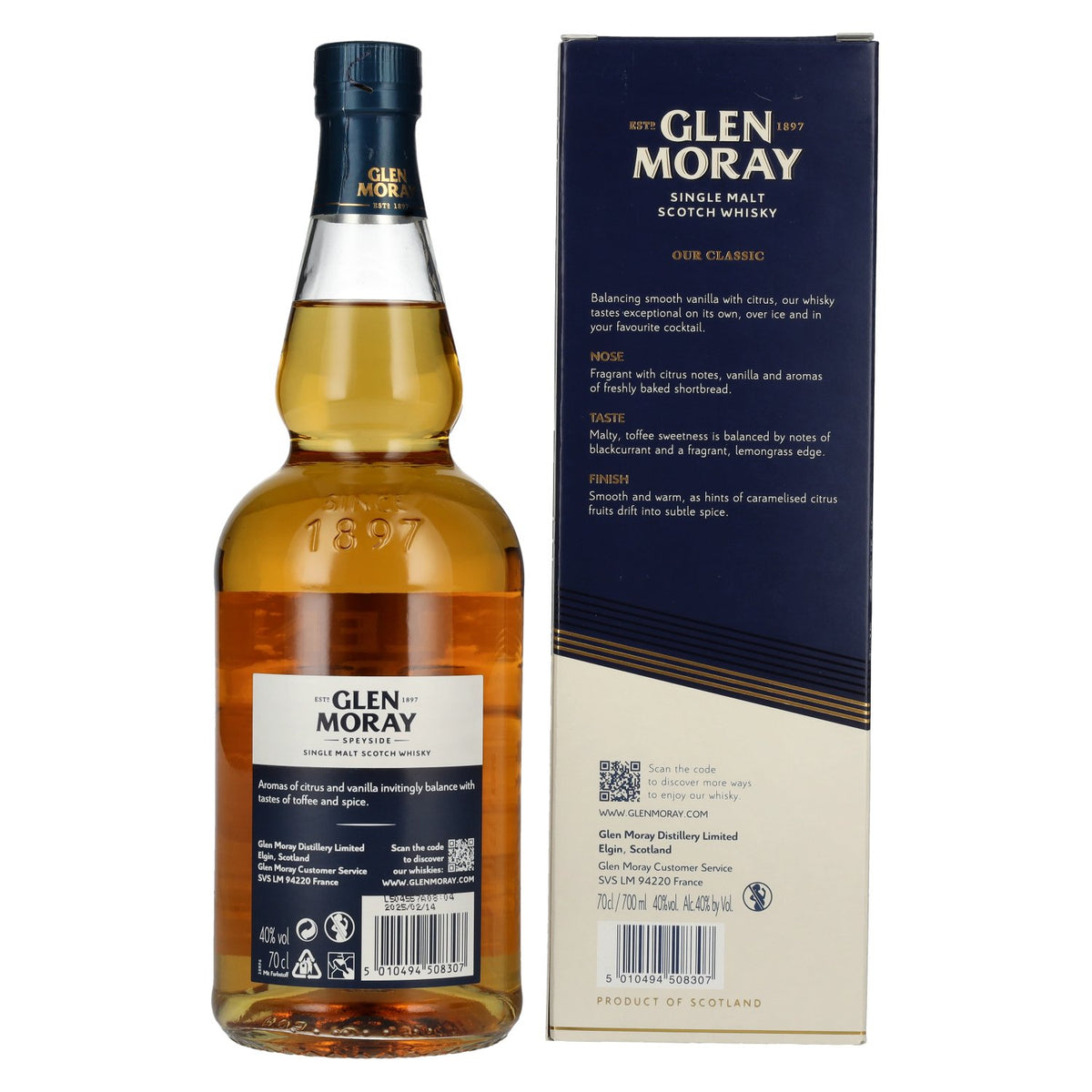Glen Moray Our Classic 40% Vol. 0,7l in Geschenkbox