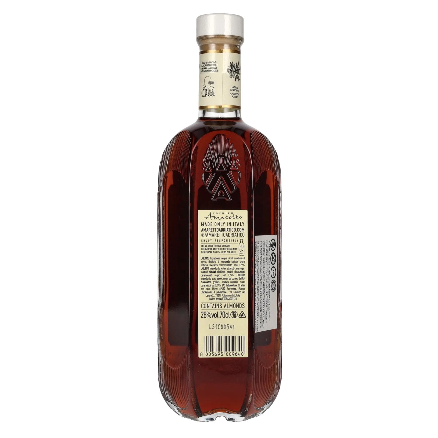 Adriatico Geroosterde Amandelen Amaretto 28% Vol. 0,7l