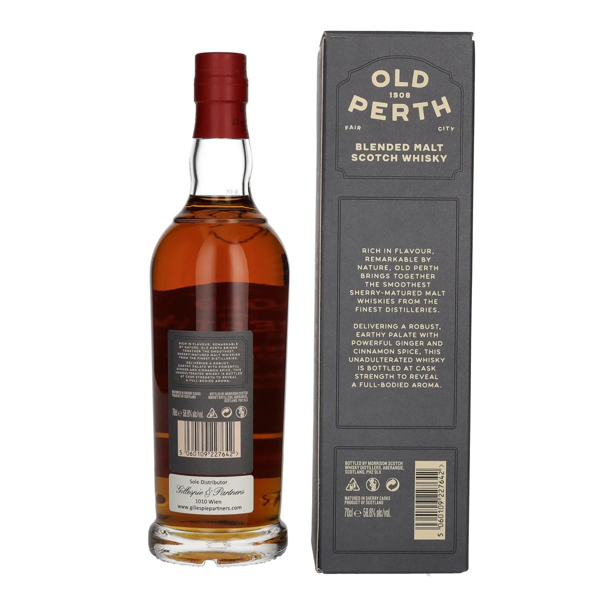 Old Perth Cask Strength Blended Malt Scotch Whisky Sherry Casks 58,6% vol. 0,7 l in geschenkverpakking