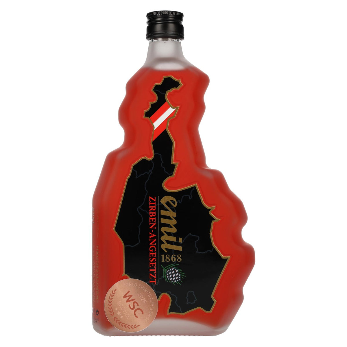 emil 1868 Zirben-Angesetzt 30% vol. 0,7 l in een Oostenrijkse fles