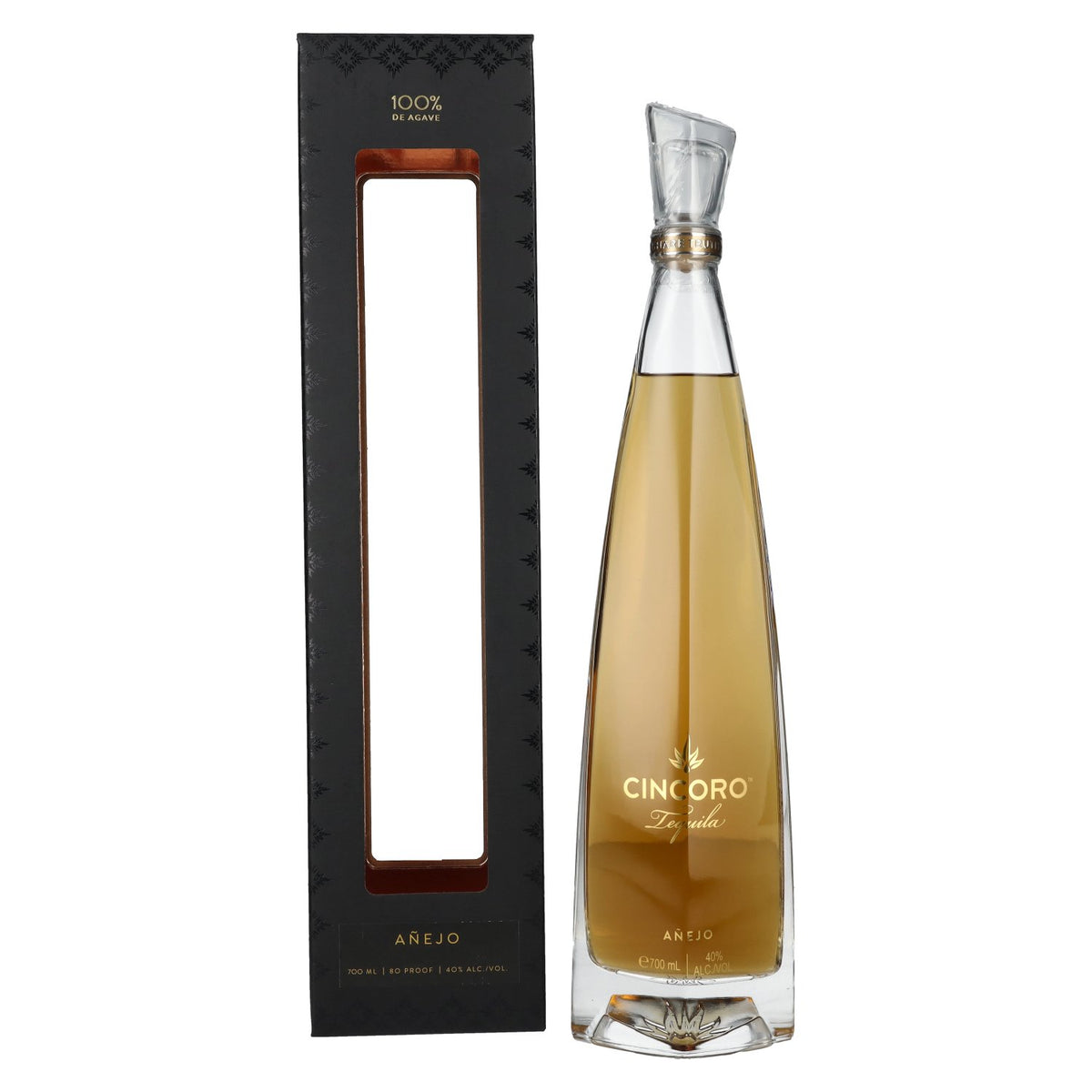 Cincoro Tequila Añejo 40% vol. 0,7 l in geschenkverpakking